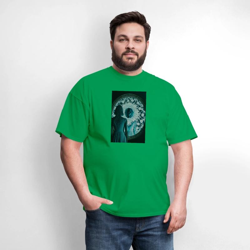 A woman that is standing in front of a mirror