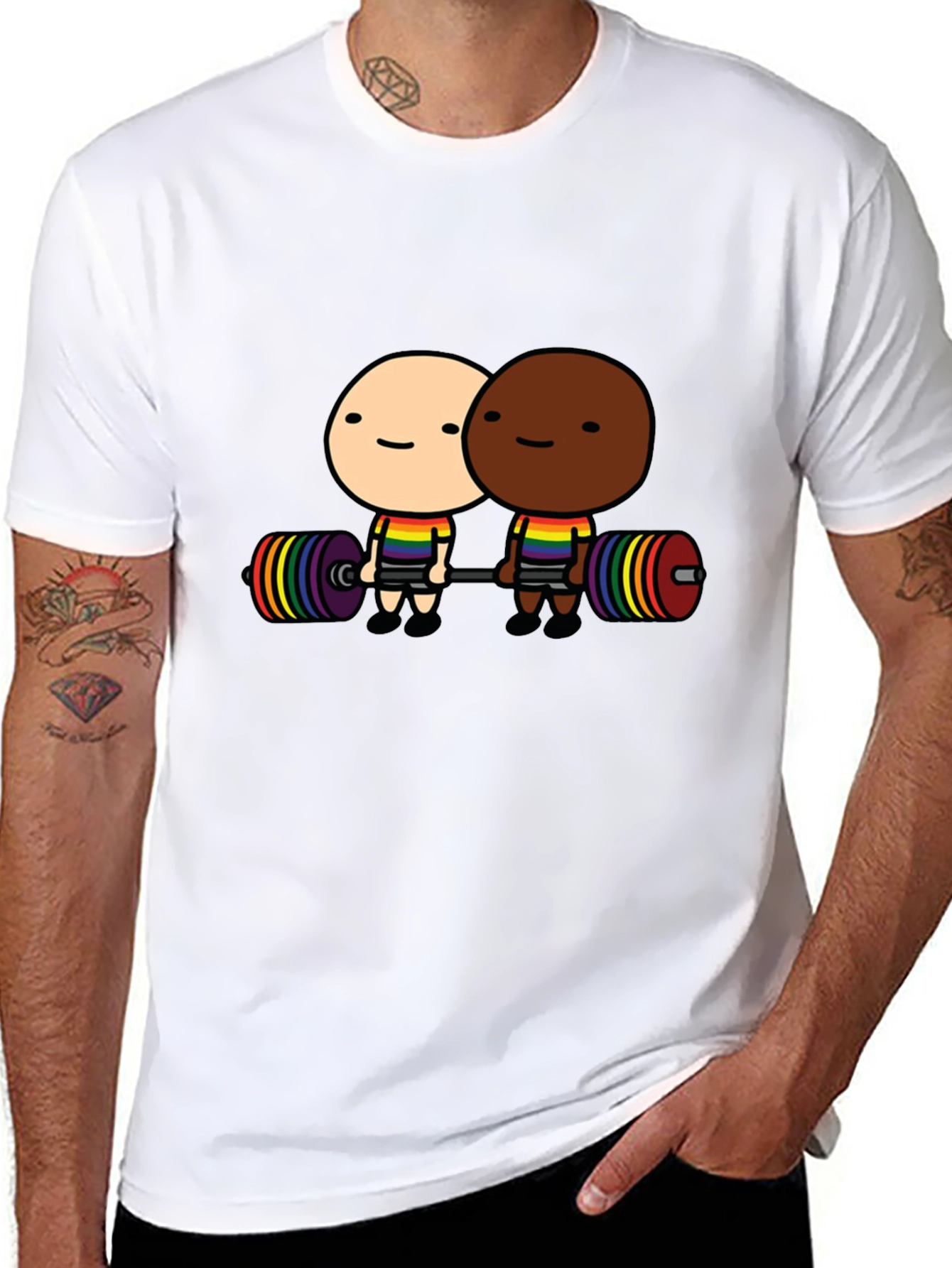 LGBTQ+ Pride Weightlifting T-Shirt