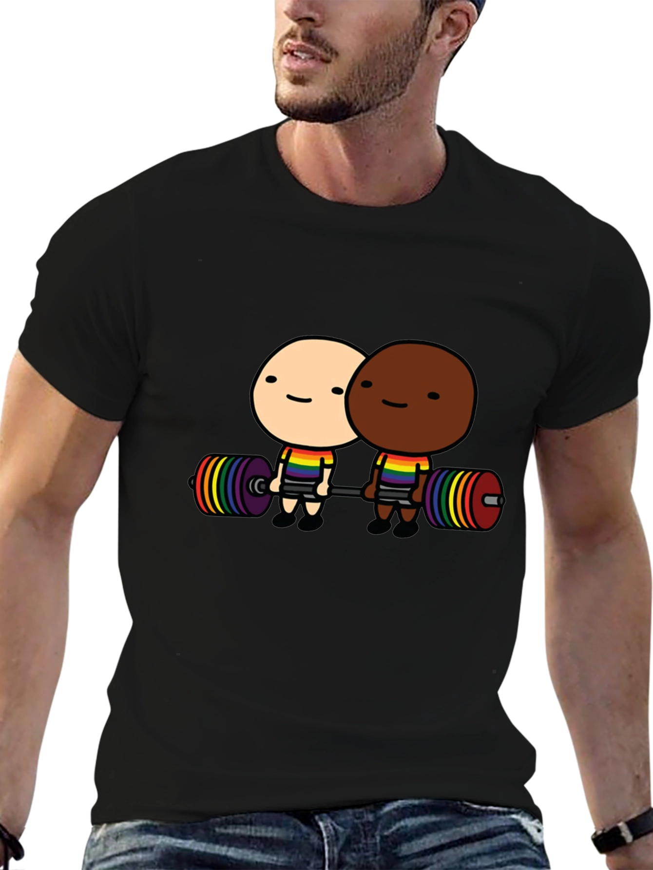 LGBTQ+ Pride Weightlifting T-Shirt