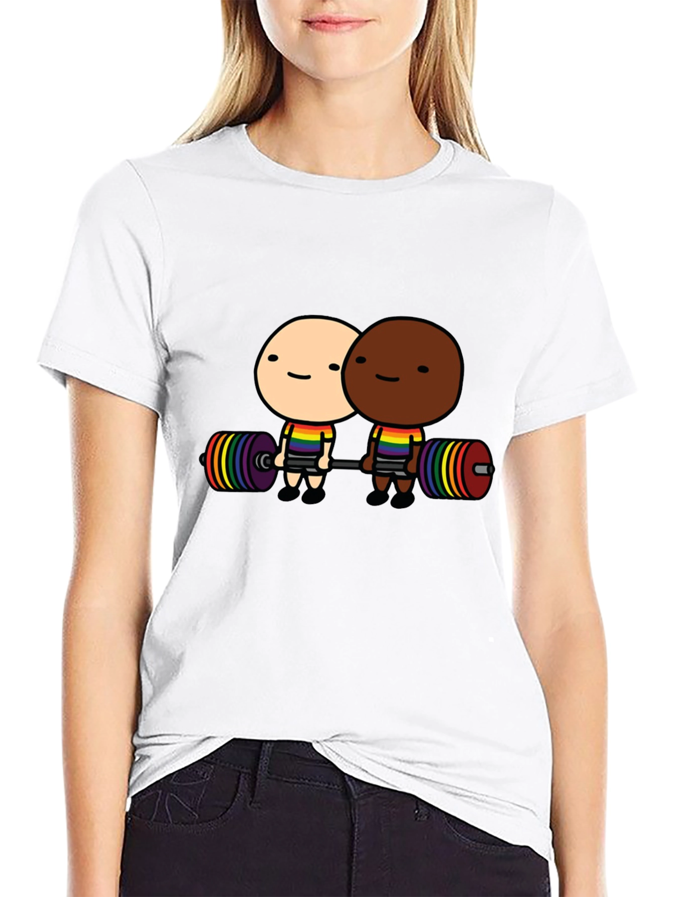 LGBTQ+ Pride Weightlifting T-Shirt