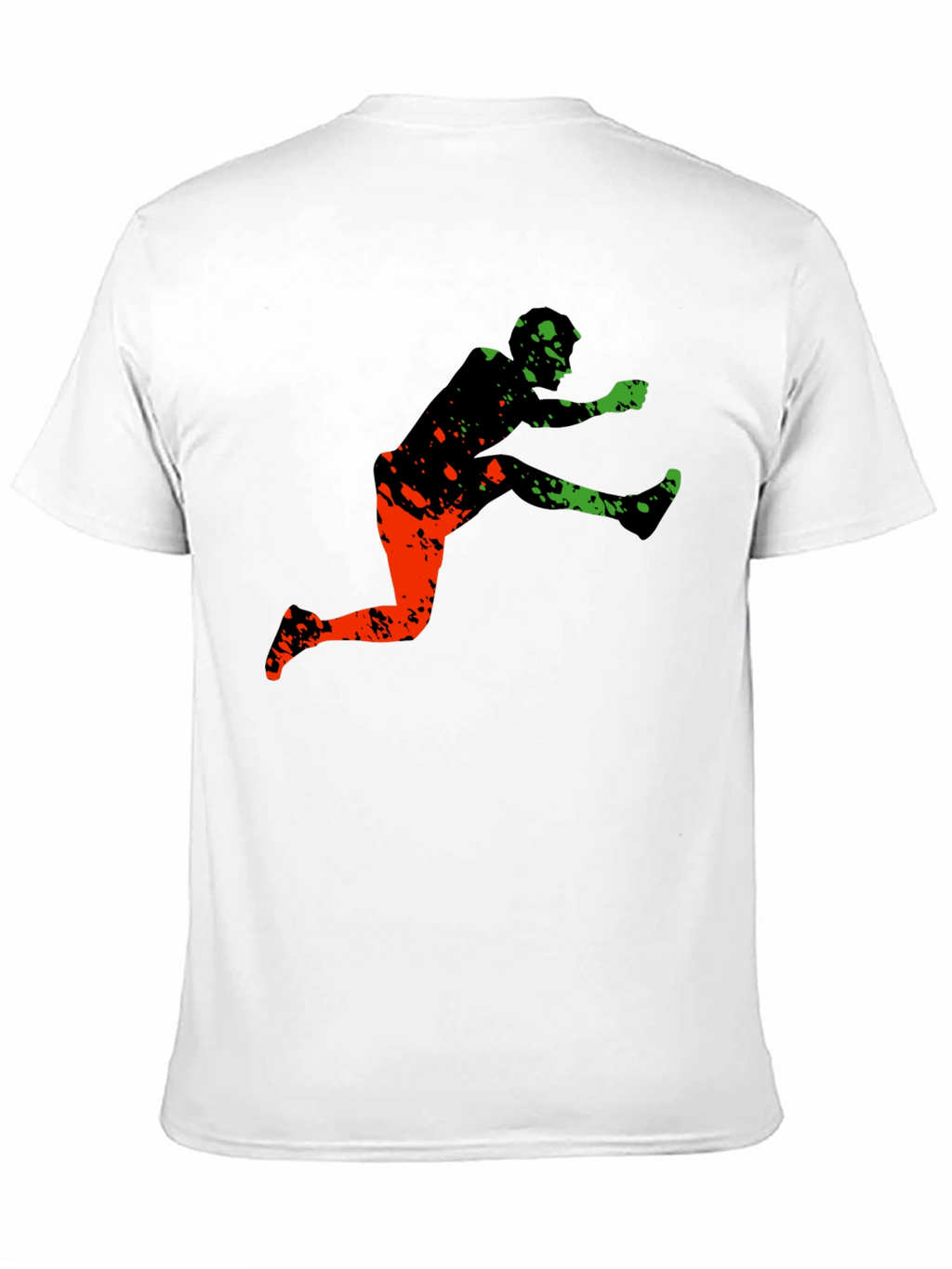 Athletic Graphic Tee - Leap Over Obstacles in Style