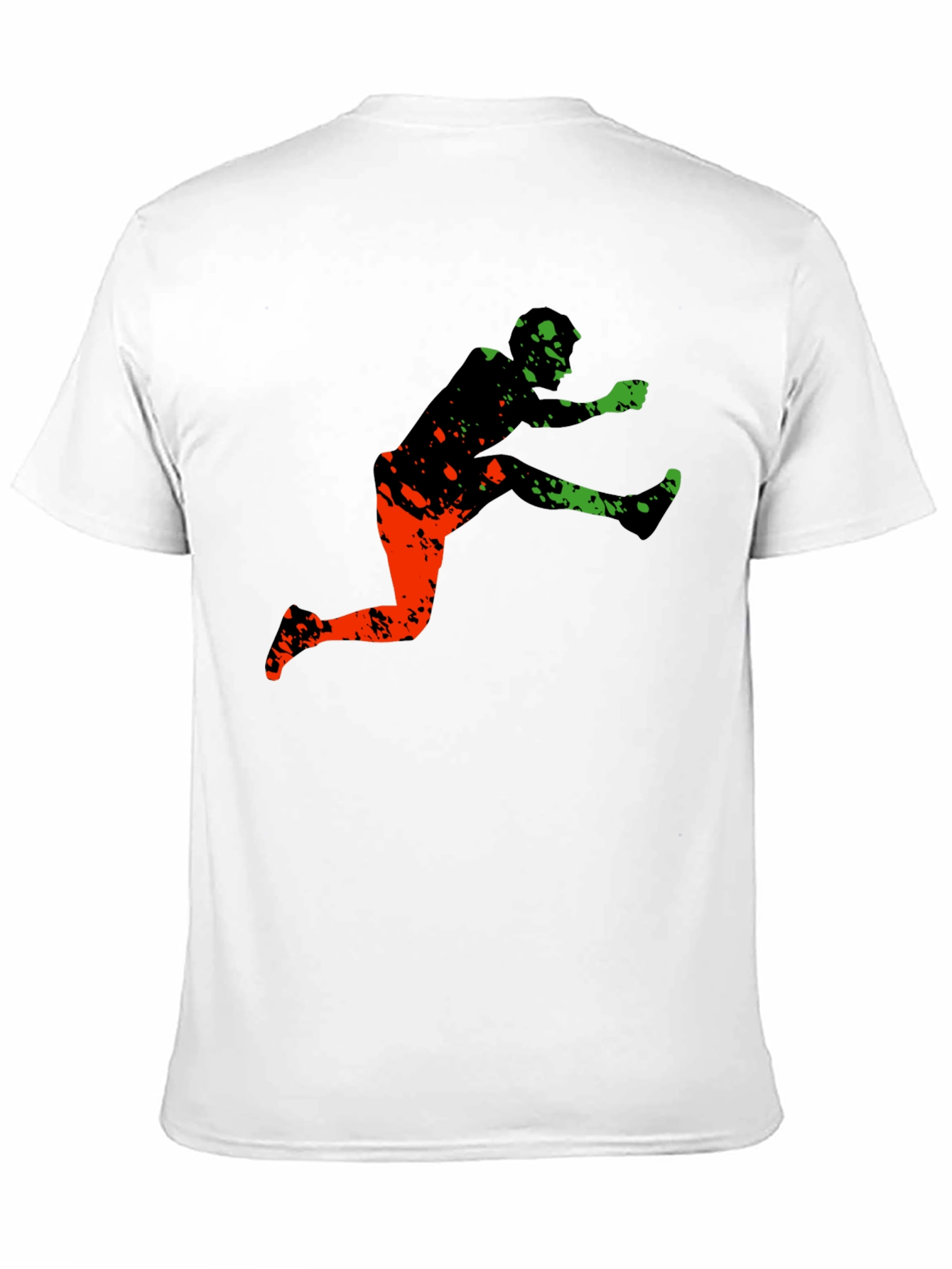 Athletic Graphic Tee - Leap Over Obstacles in Style