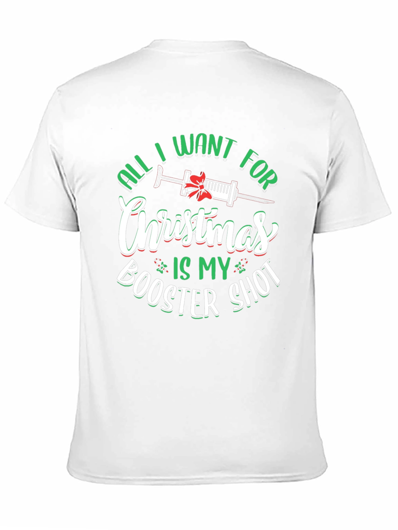 Christmas Booster Shot T-Shirt - Holiday Vaccine Tee