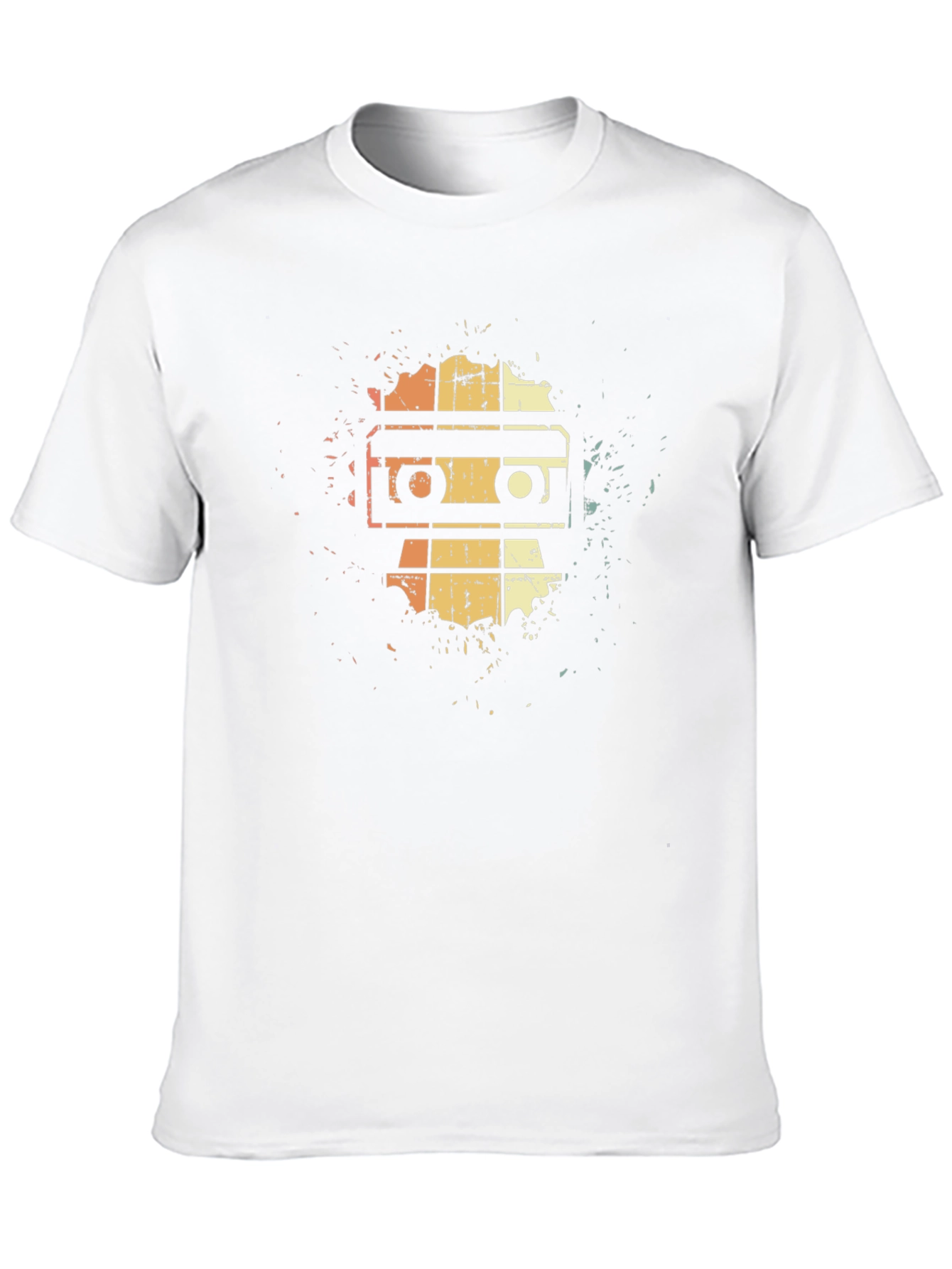 Retro Cassette Tape Graphic Tee - Vintage Music Lover T-Shirt