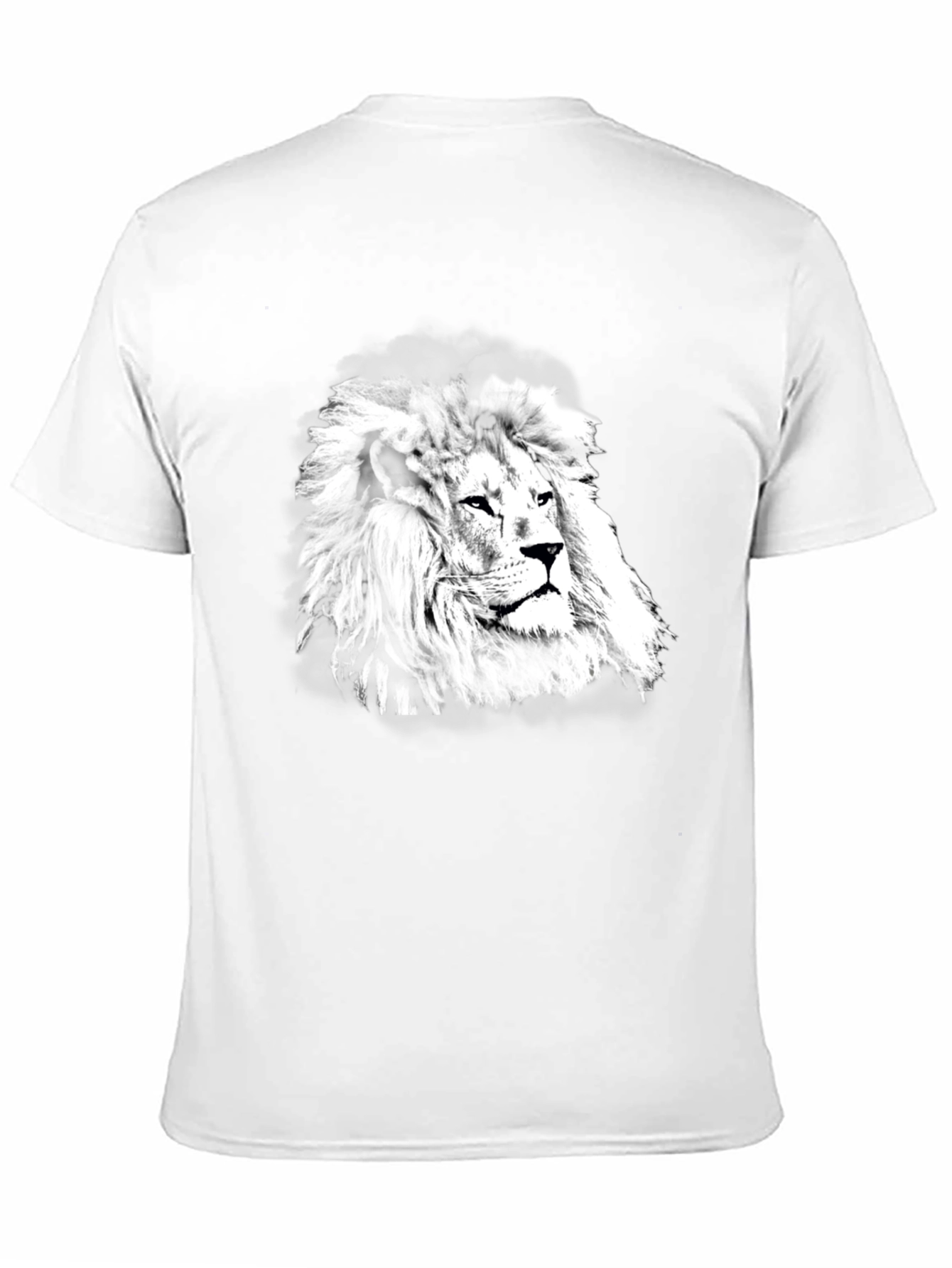 Lion Graphic Print Black T-Shirt