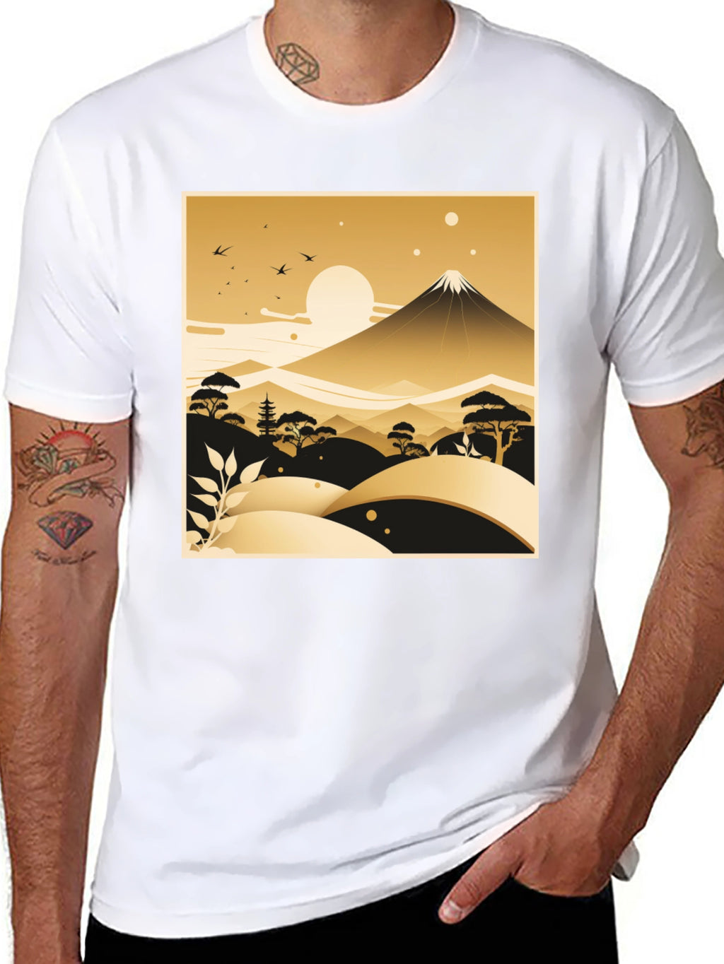 Japanese Landscape Graphic Tee
