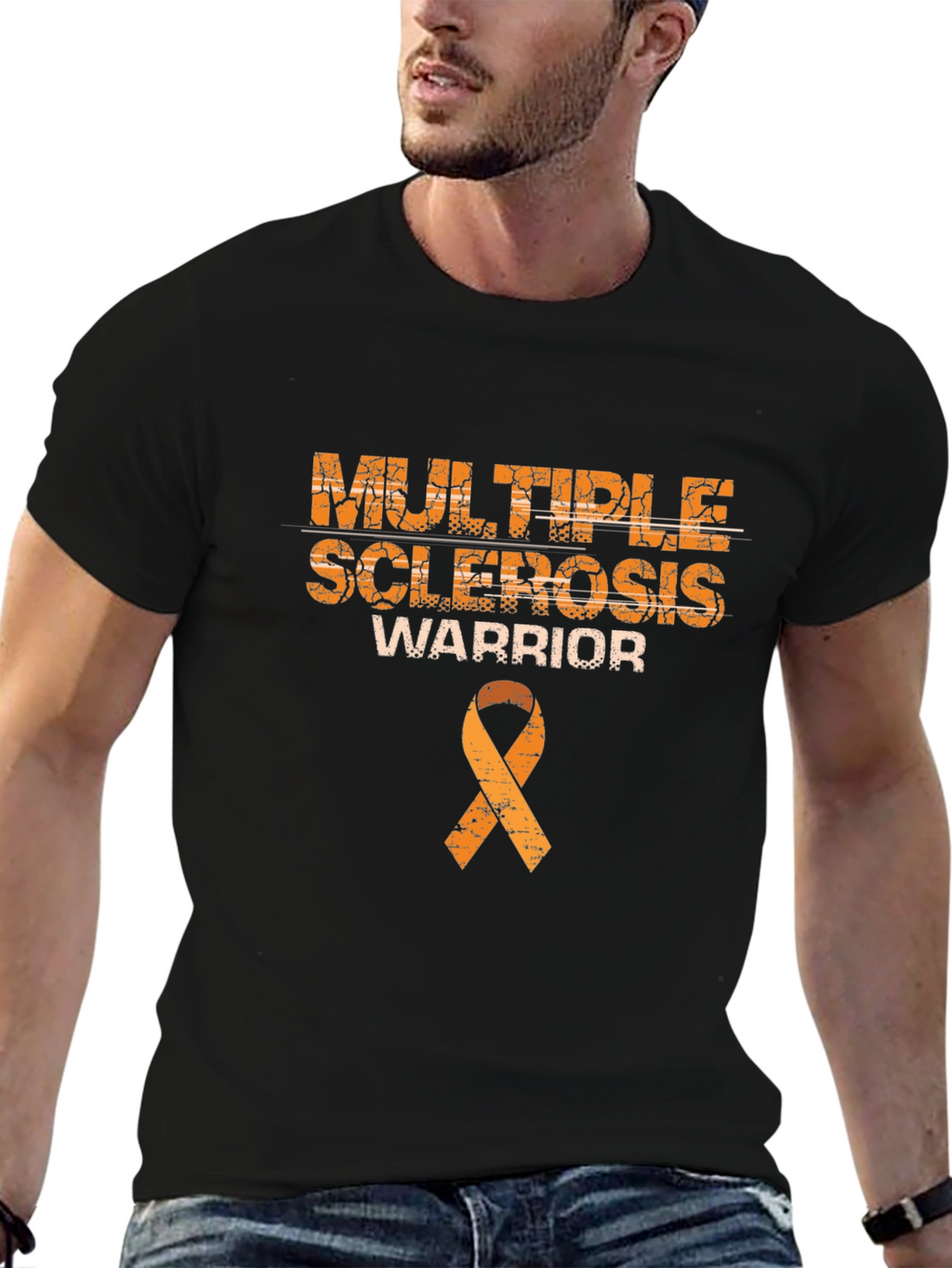 Multiple Sclerosis Warrior Ribbon Awareness T-Shirt