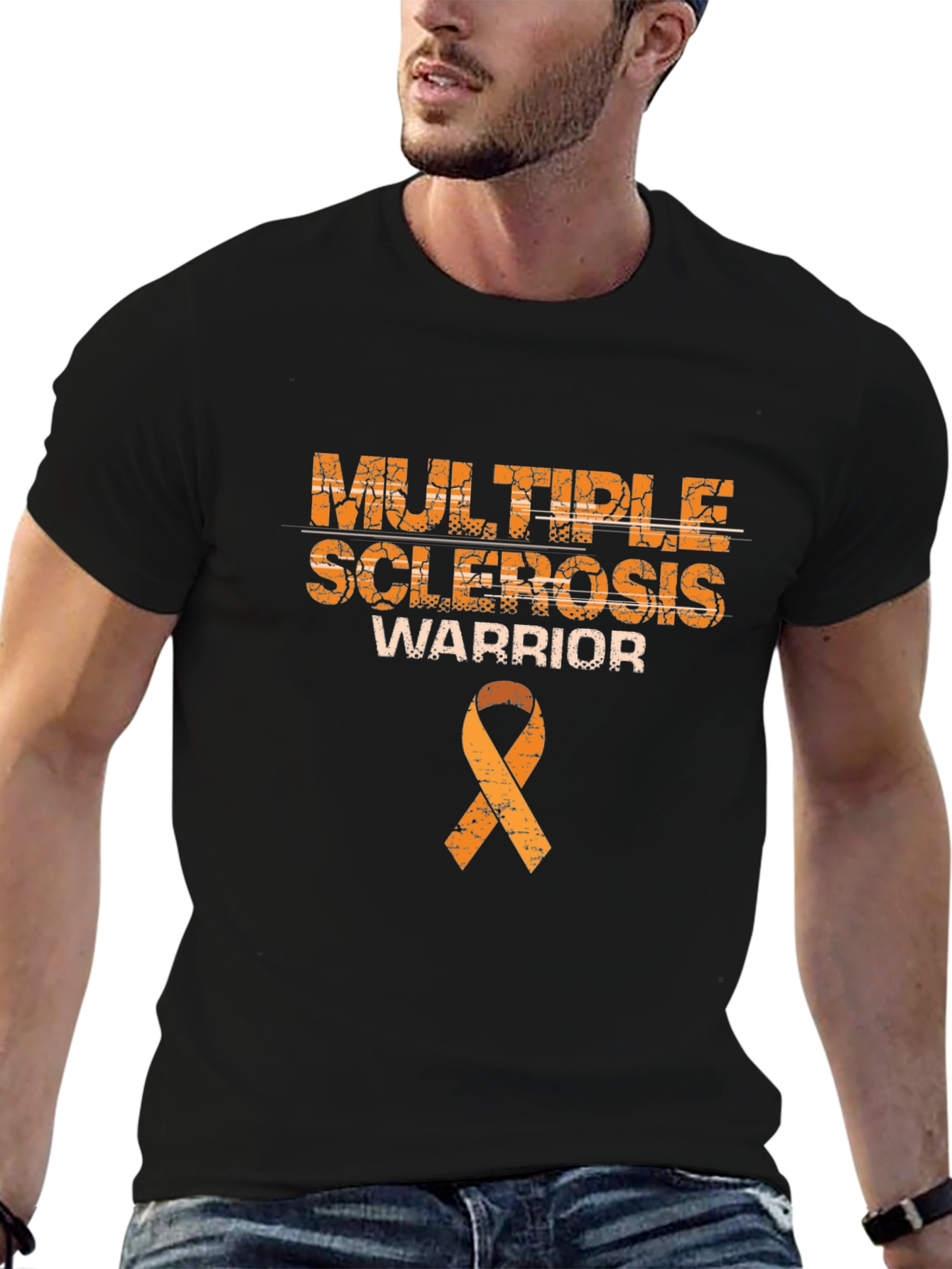 Multiple Sclerosis Warrior Ribbon Awareness T-Shirt
