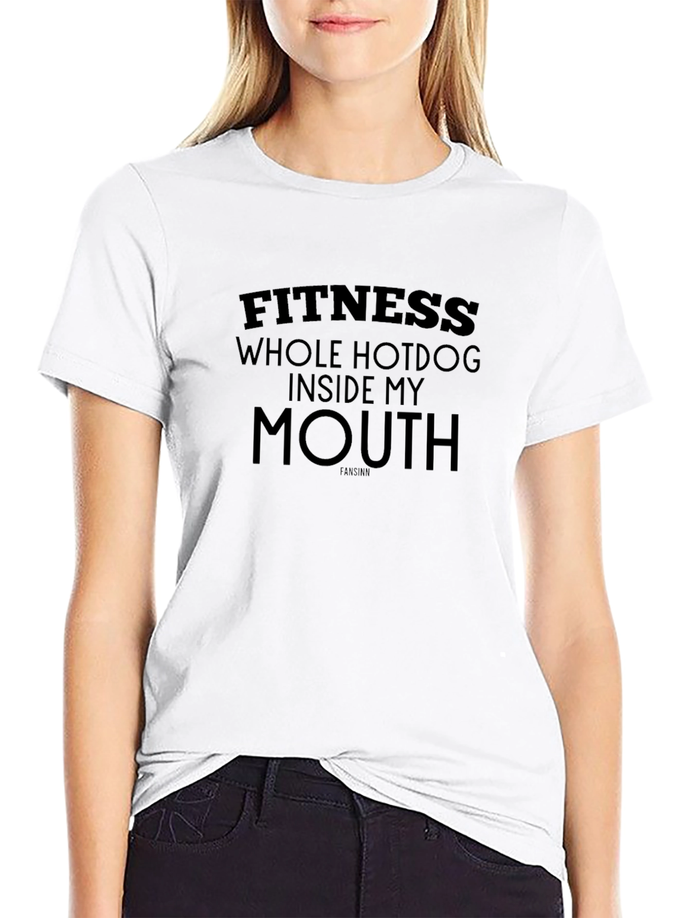 Fitness Whole Hotdog Inside My Mouth T-Shirt