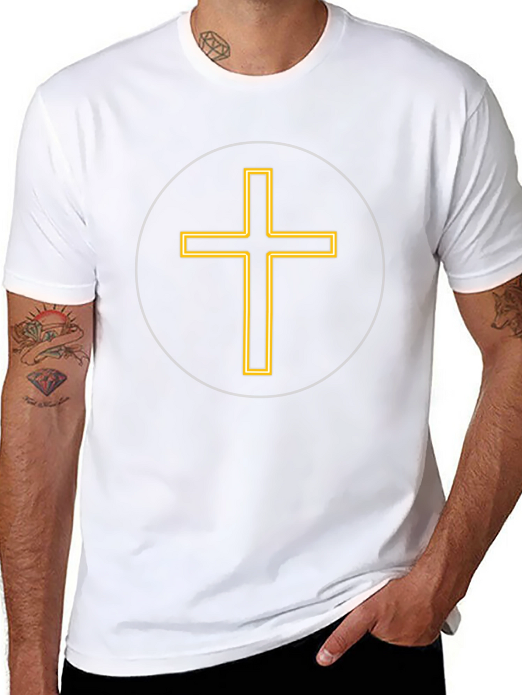 Classic Cross Graphic Tee - Black