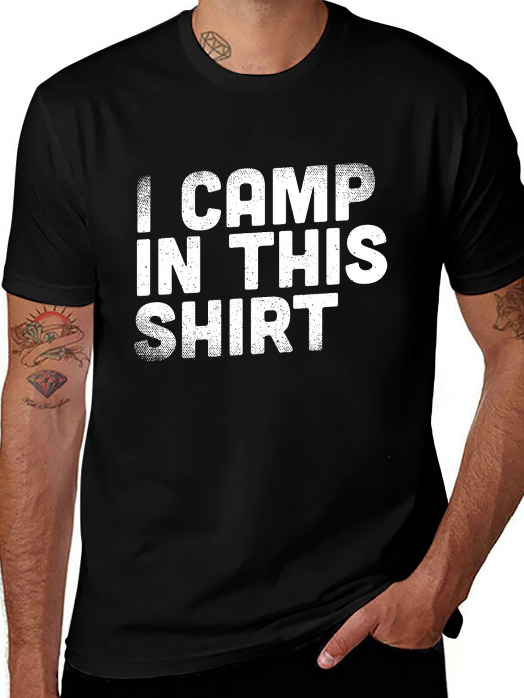 I Camp In This Shirt - Camping Graphic Tee
