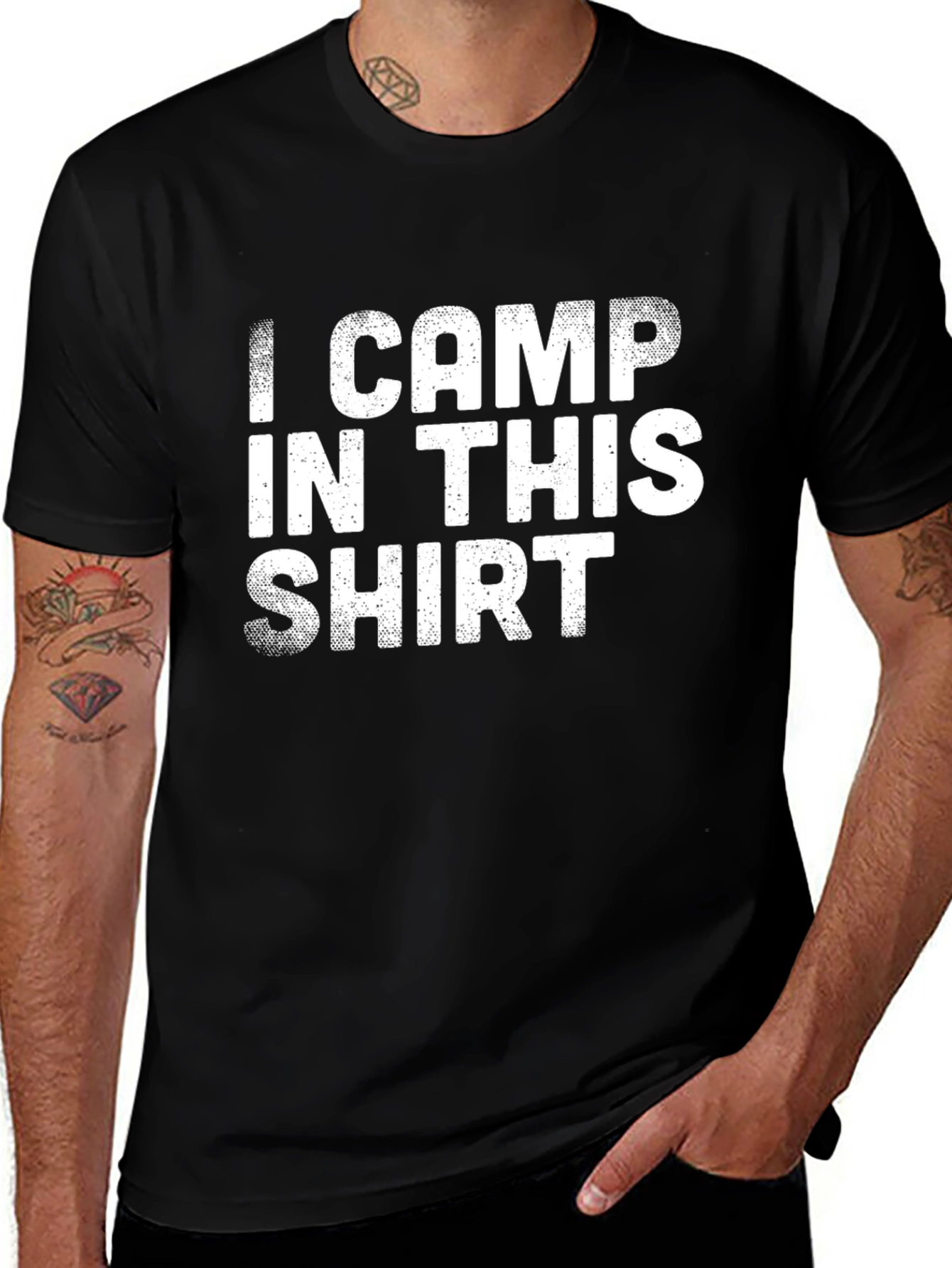 I Camp In This Shirt - Camping Graphic Tee