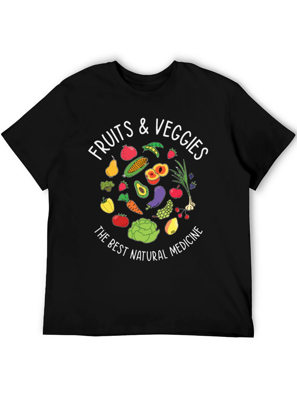 Fruits & Veggies T-Shirt - Natural Medicine Design