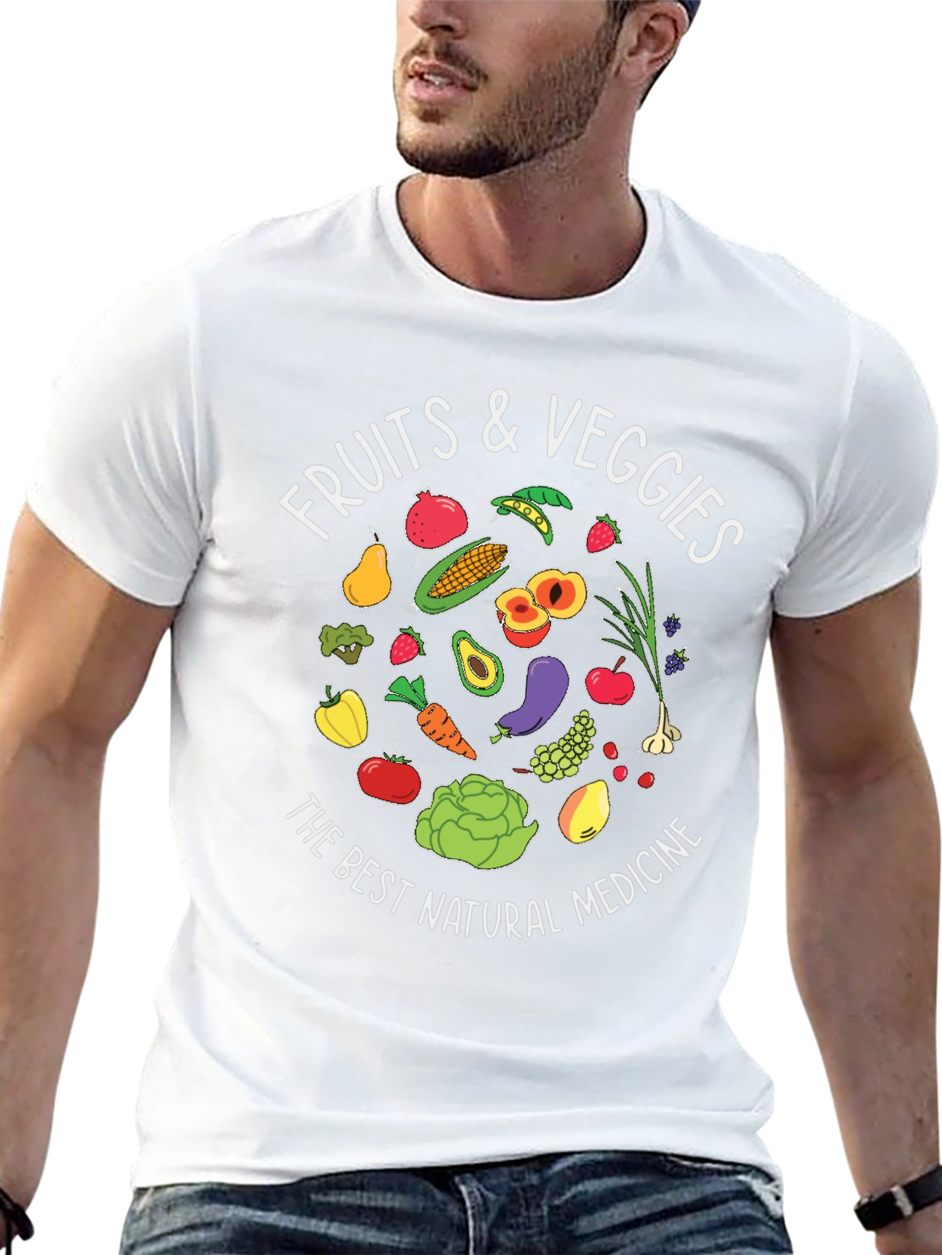 Fruits & Veggies T-Shirt - Natural Medicine Design