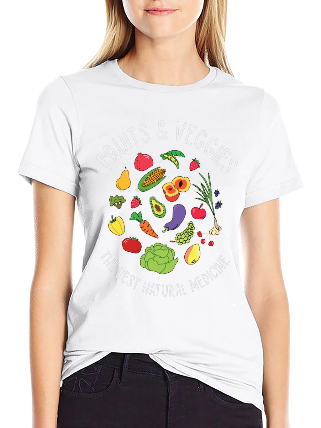 Fruits & Veggies T-Shirt - Natural Medicine Design