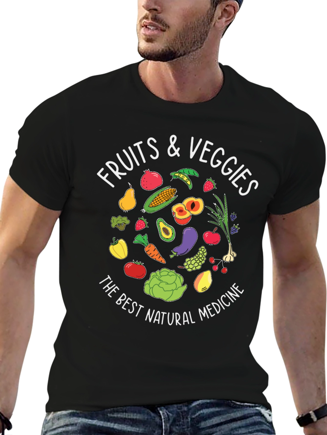 Fruits & Veggies T-Shirt - Natural Medicine Design