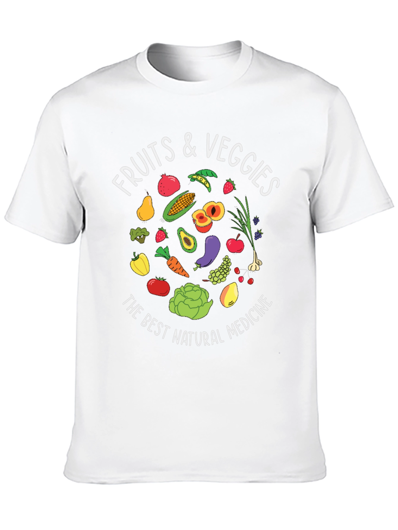Fruits & Veggies T-Shirt - Natural Medicine Design