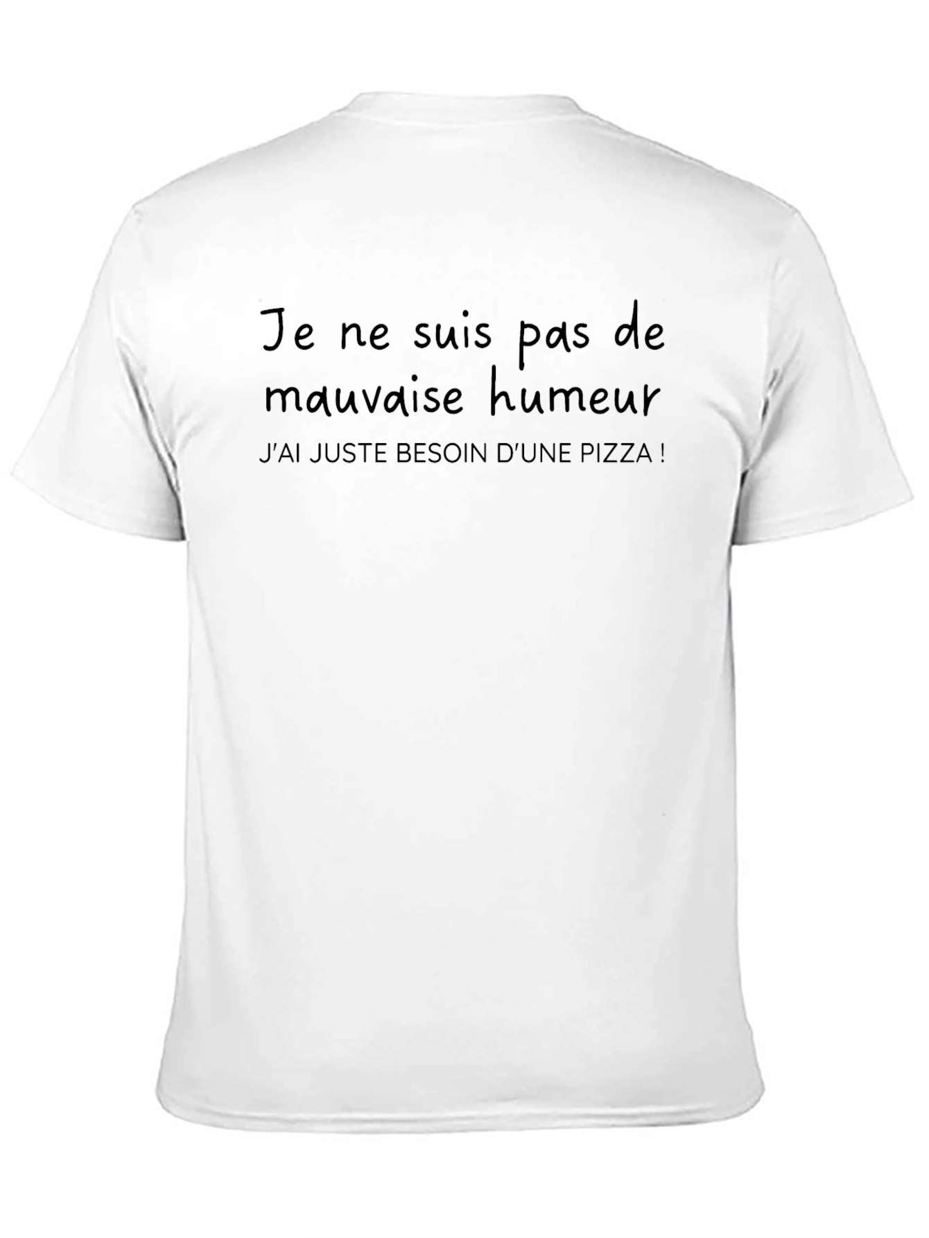 Pizza Mood Black T-Shirt