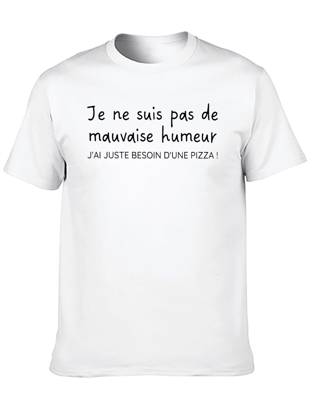 Pizza Mood Black T-Shirt