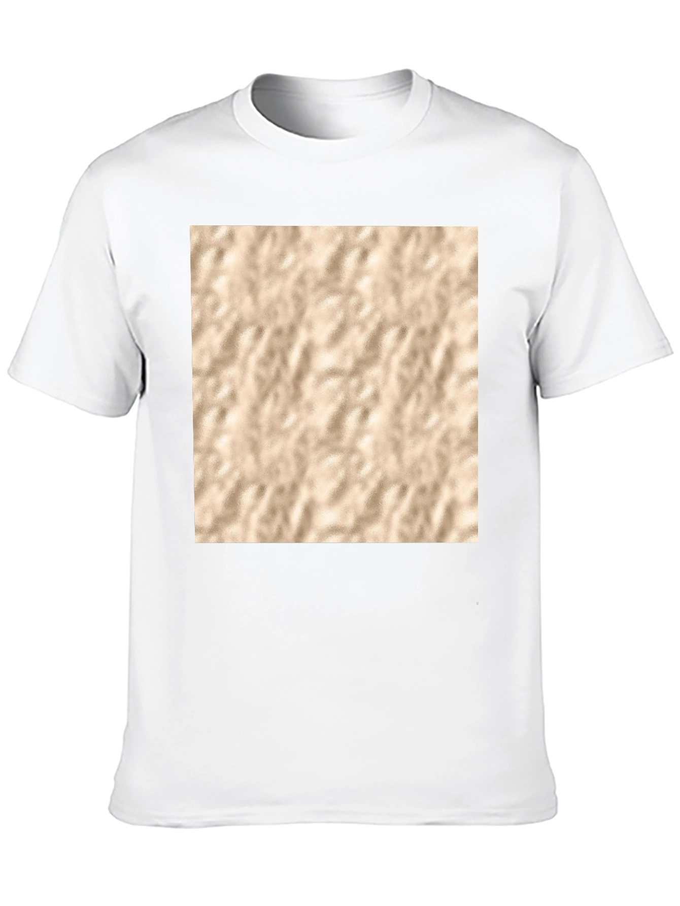 Abstract Texture Print Black T-Shirt