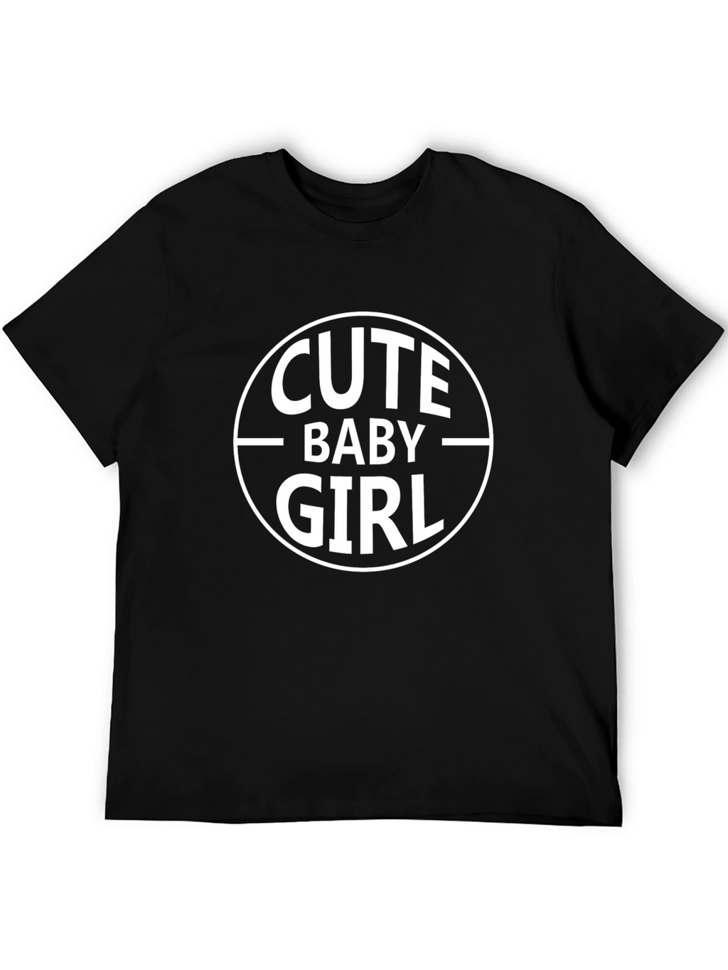 Cute Baby Girl Black T-Shirt