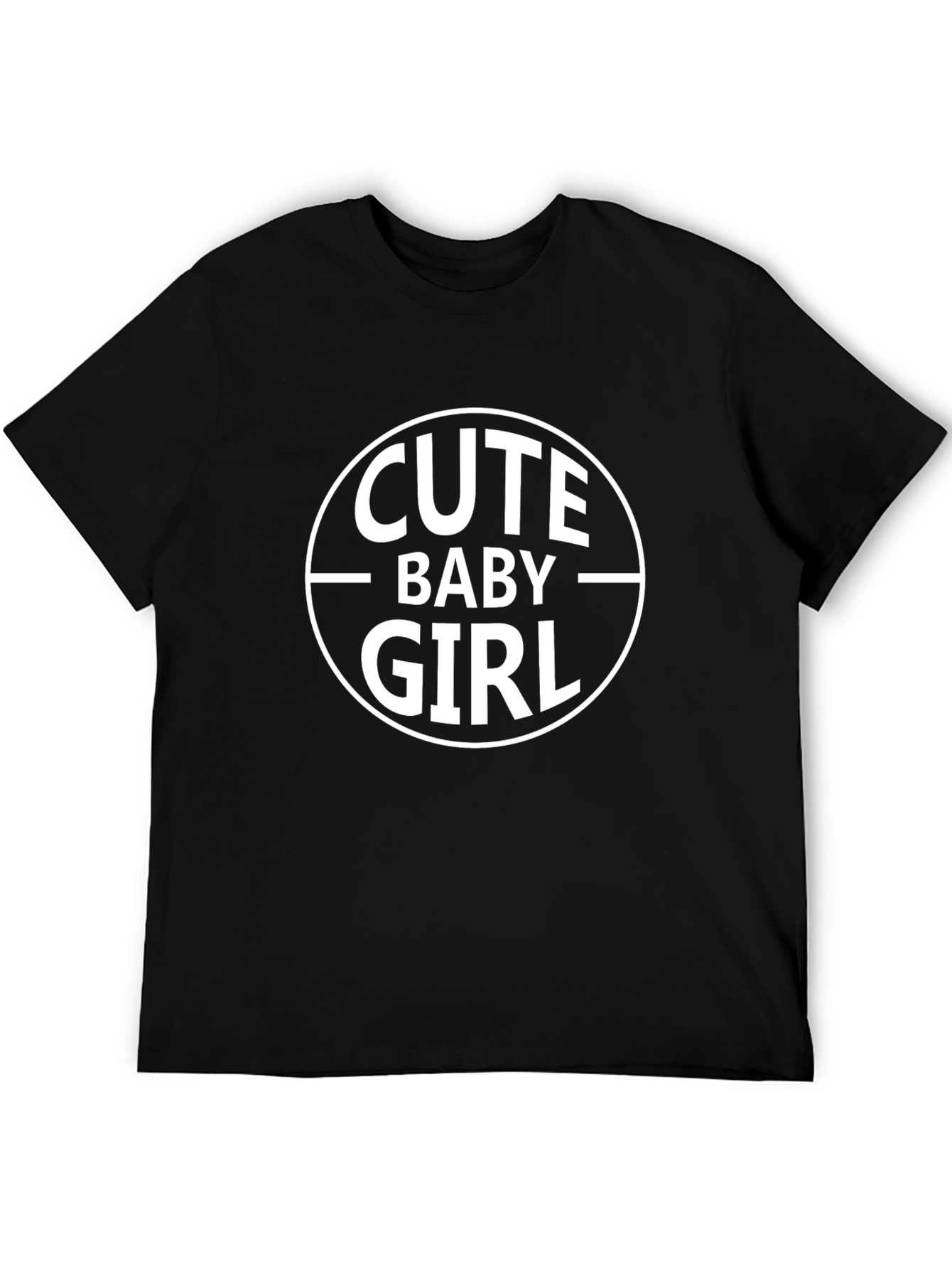 Cute Baby Girl Black T-Shirt
