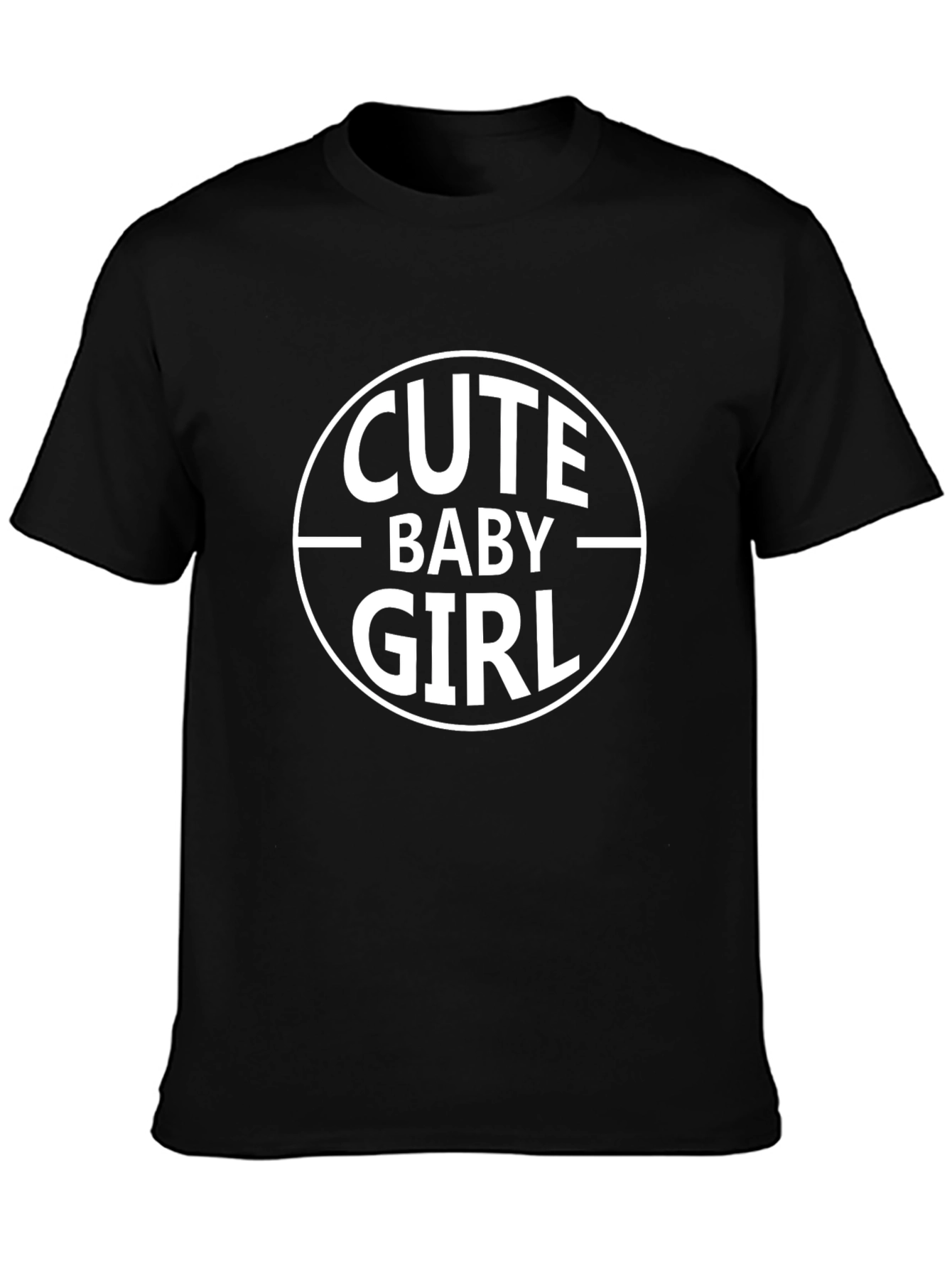 Cute Baby Girl Black T-Shirt