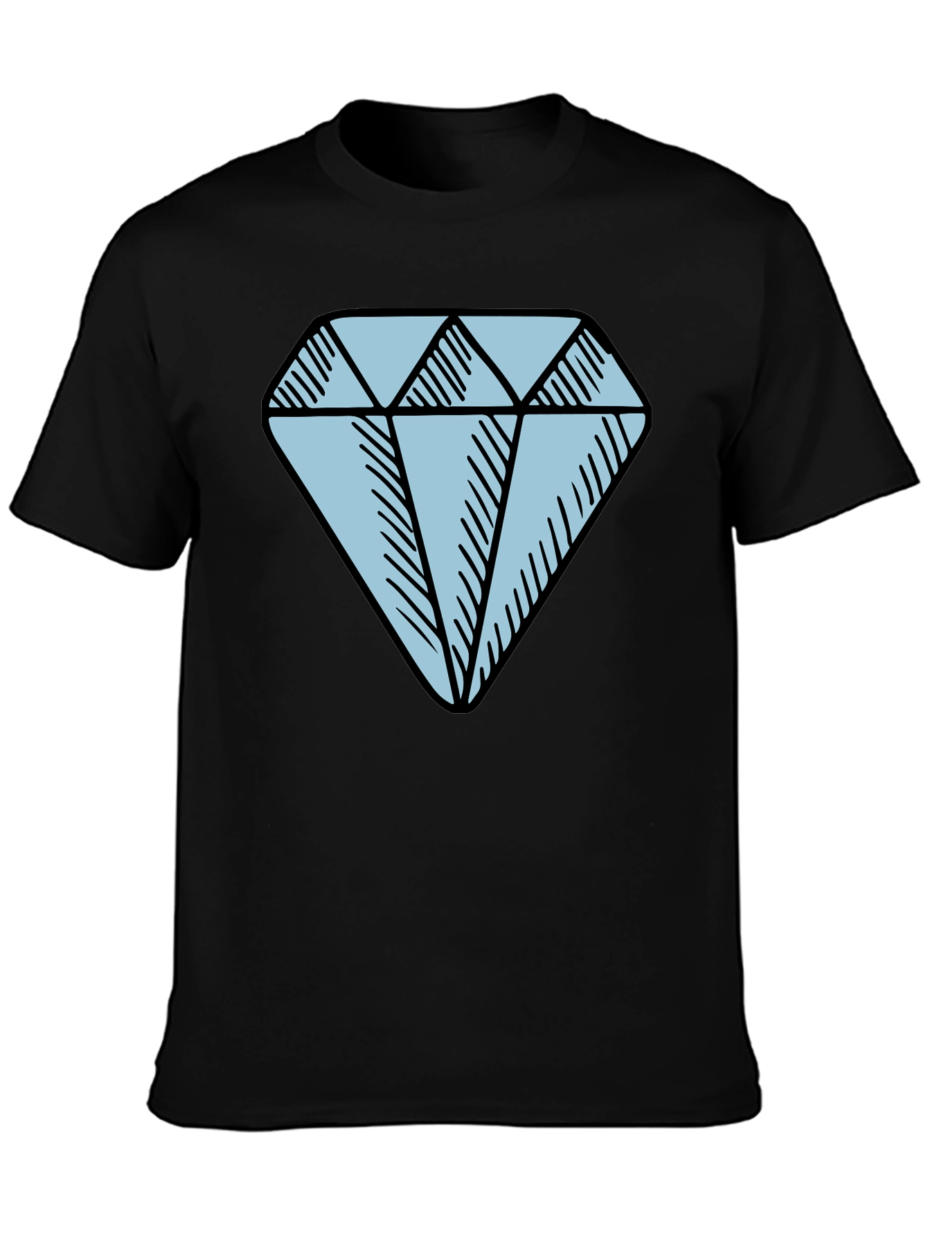 Diamond Graphic Black T-Shirt