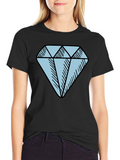 Diamond Graphic Black T-Shirt