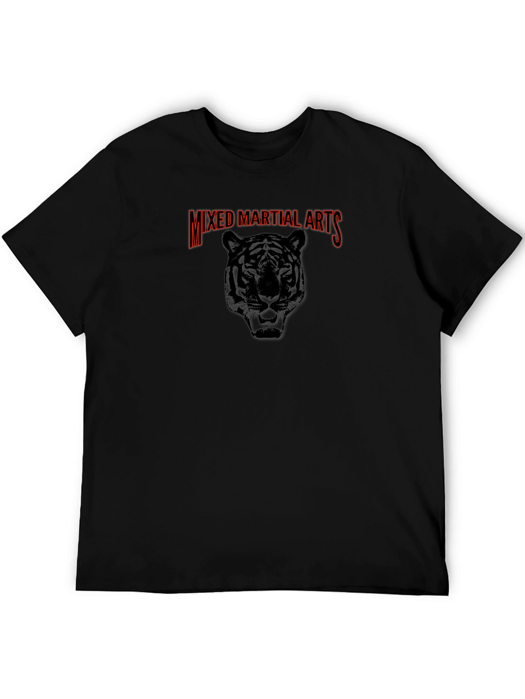 Mixed Martial Arts Tiger Graphic Tee - Black