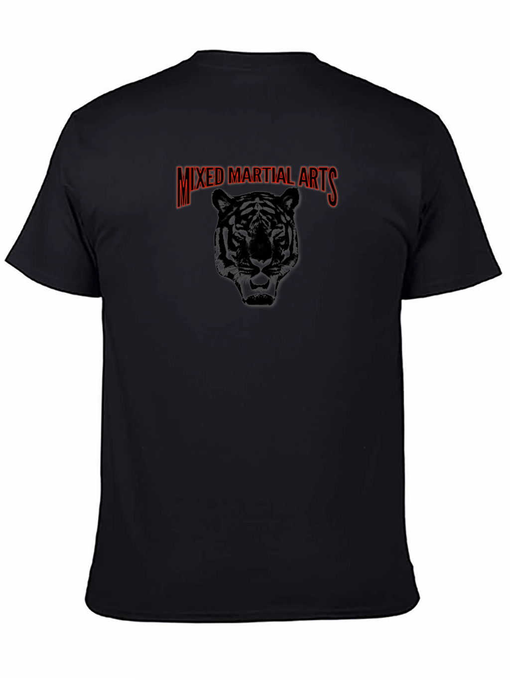 Mixed Martial Arts Tiger Graphic Tee - Black