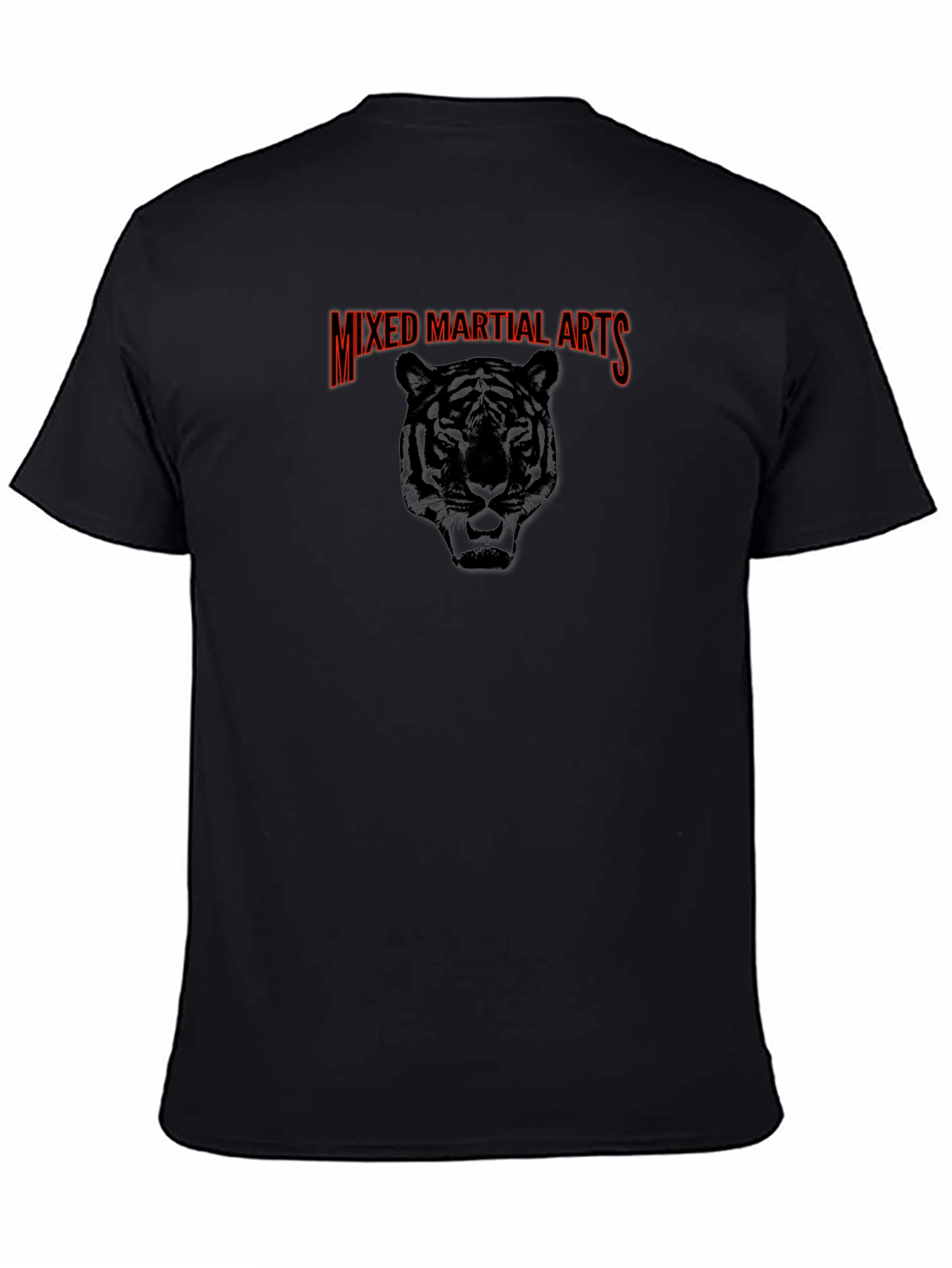 Mixed Martial Arts Tiger Graphic Tee - Black