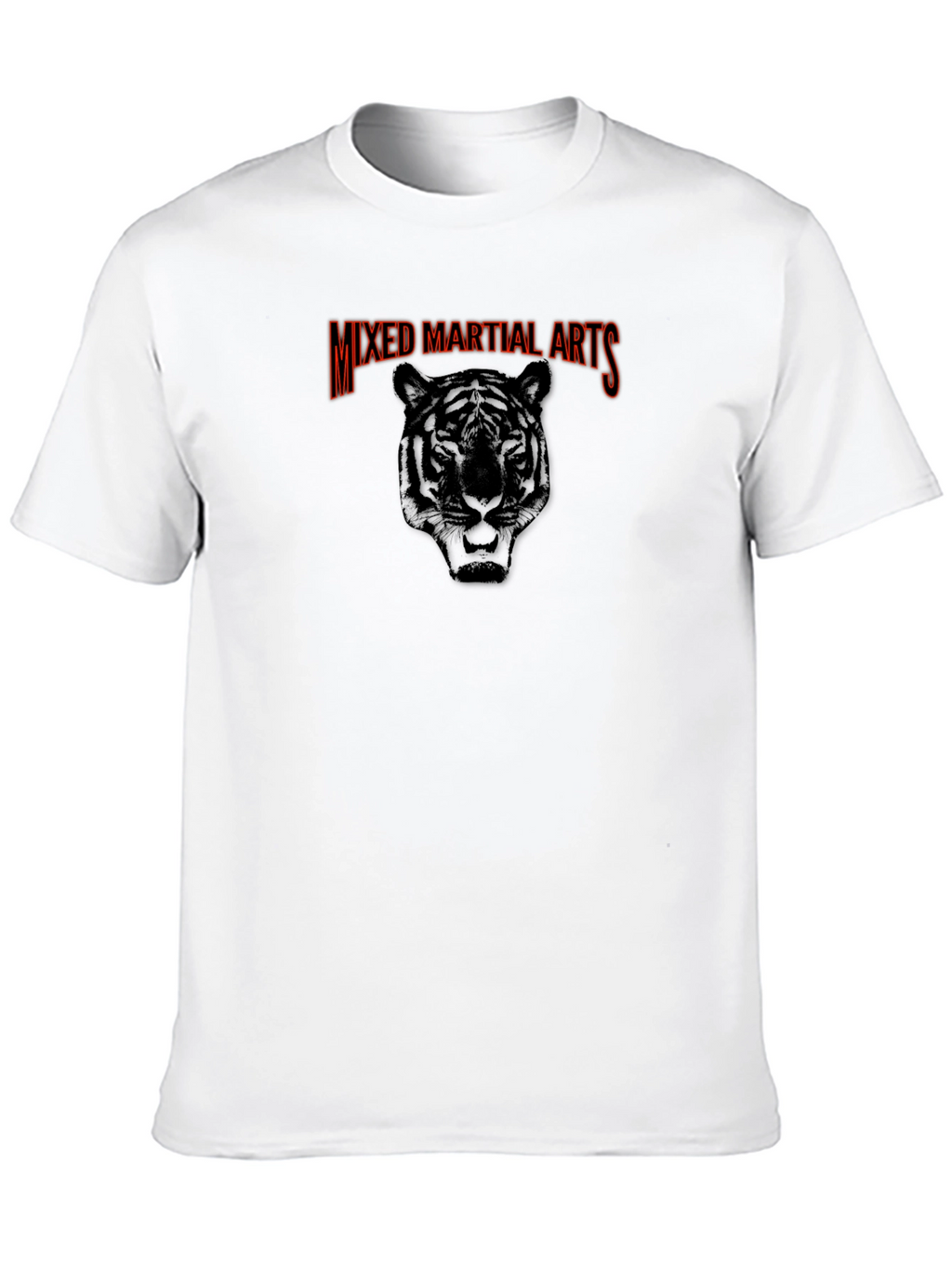Mixed Martial Arts Tiger Graphic Tee - Black