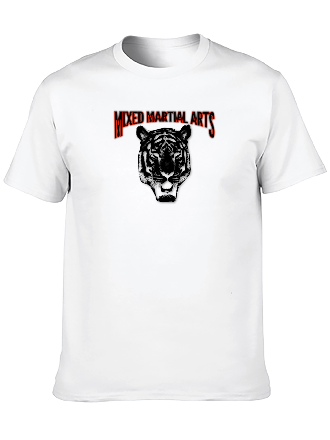 Mixed Martial Arts Tiger Graphic Tee - Black