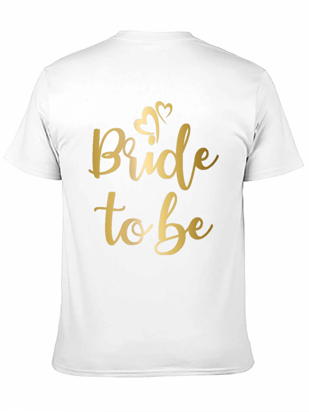 Bride to Be T-Shirt - Gold Script on Black