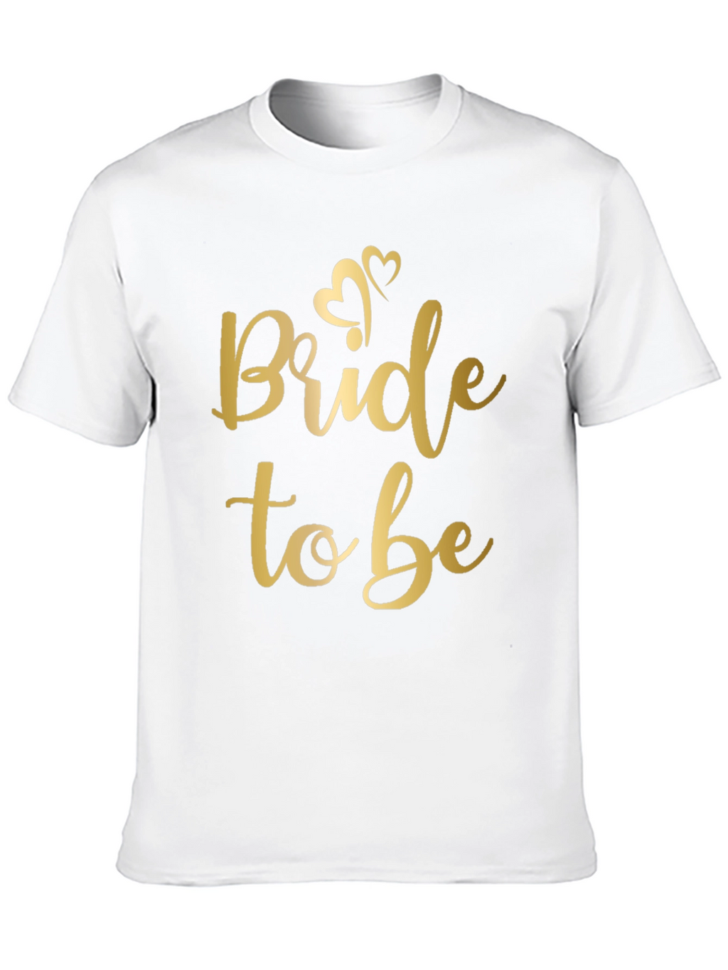 Bride to Be T-Shirt - Gold Script on Black