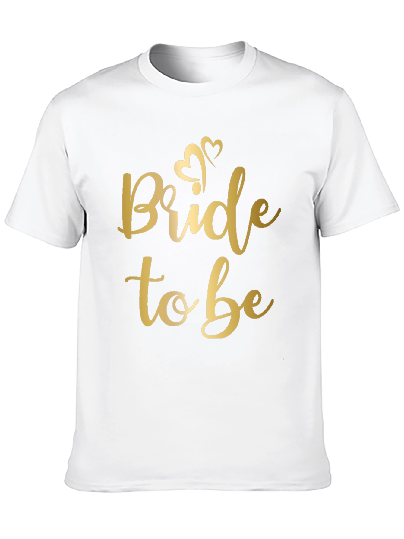 Bride to Be T-Shirt - Gold Script on Black