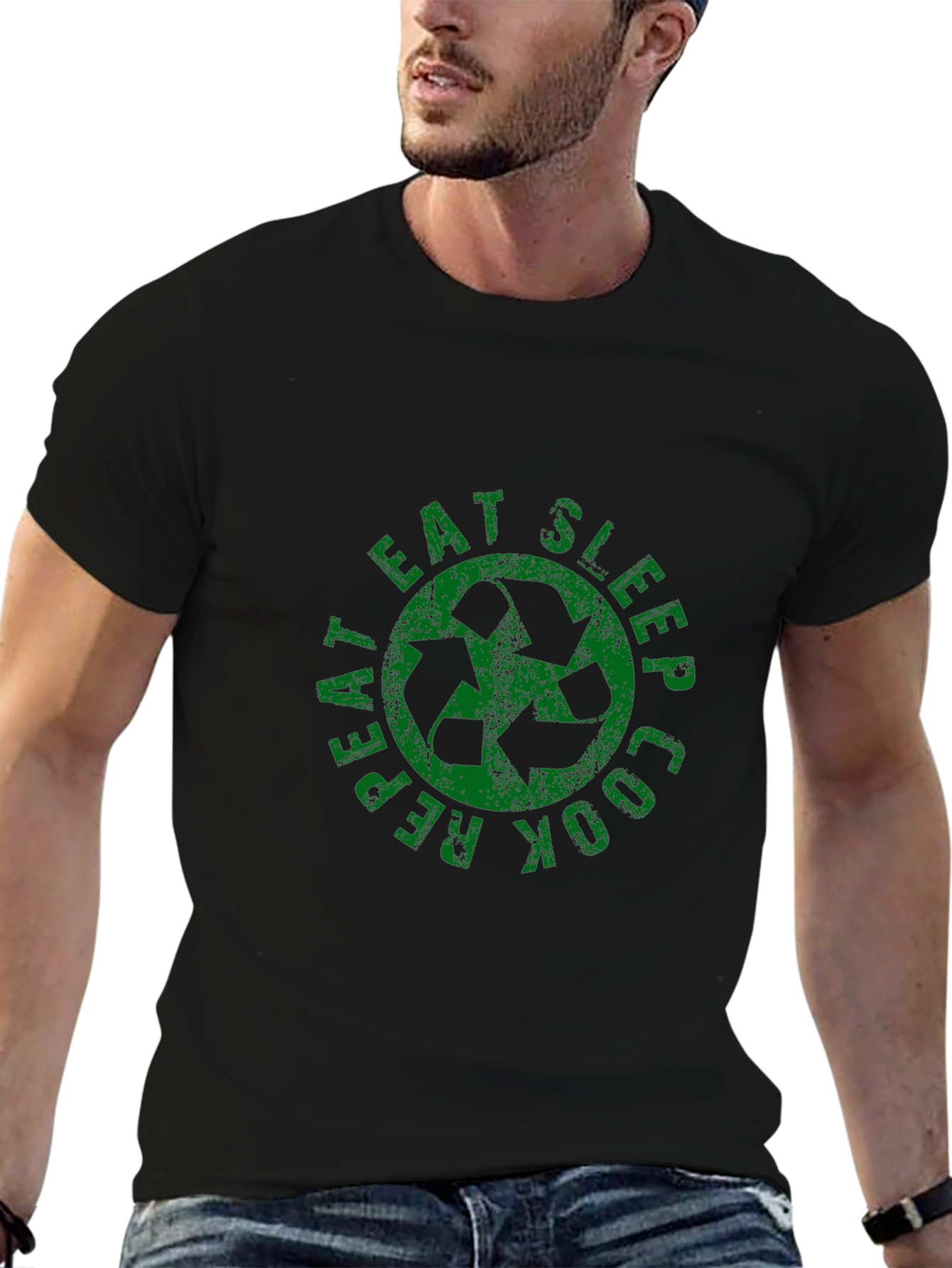 Eat Sleep Cook Repeat Graphic Tee