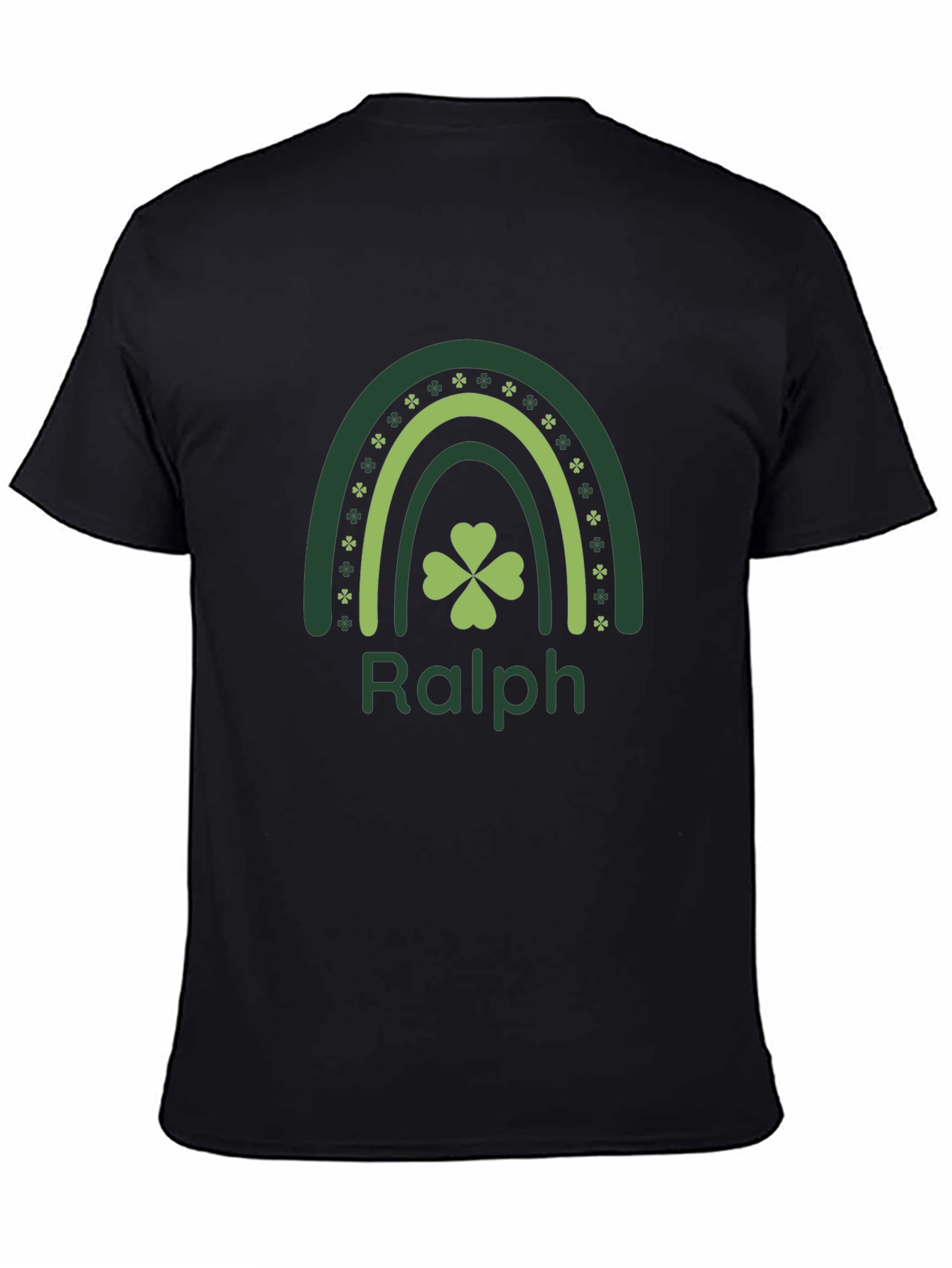 Personalized Ralph St. Patricks Day Rainbow Shamrock T-Shirt