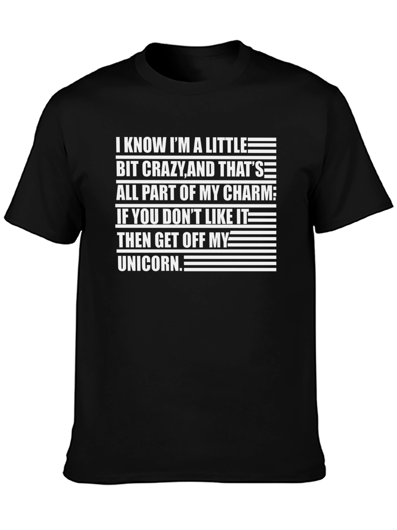 Crazy Charm Unicorn Graphic T-Shirt