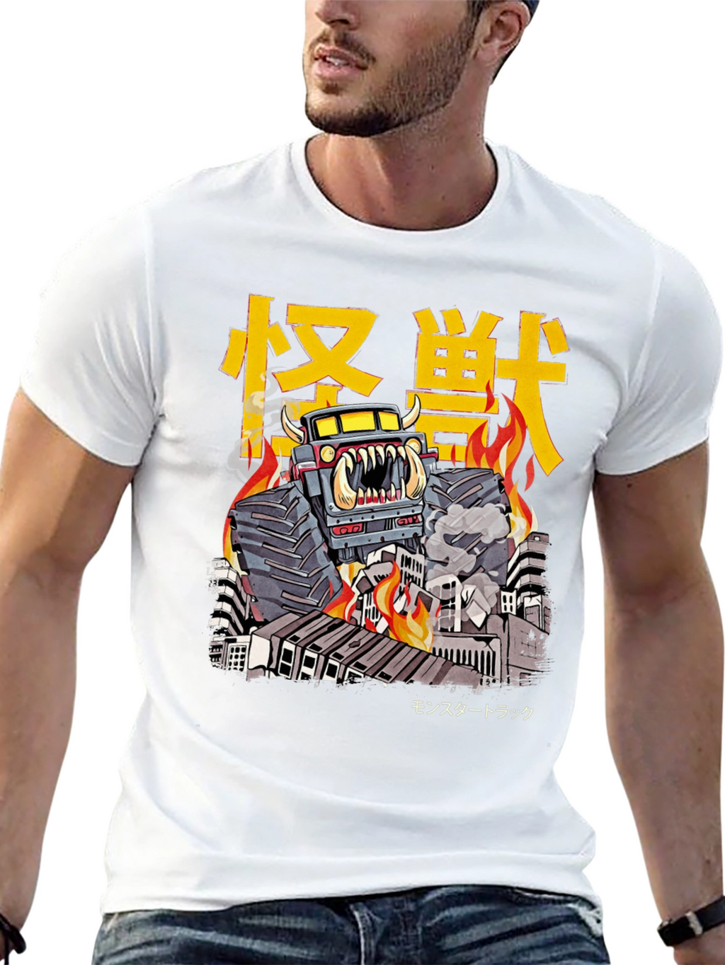 Monster Truck T-Shirt - Kaiju Style Graphic Tee