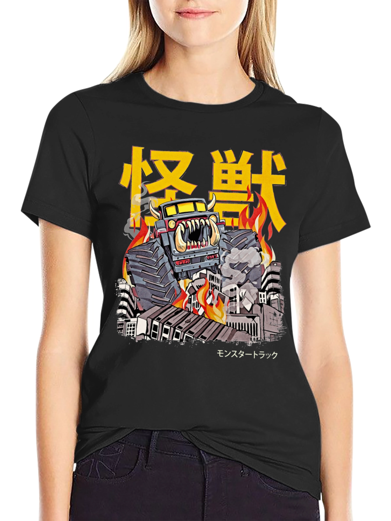 Monster Truck T-Shirt - Kaiju Style Graphic Tee