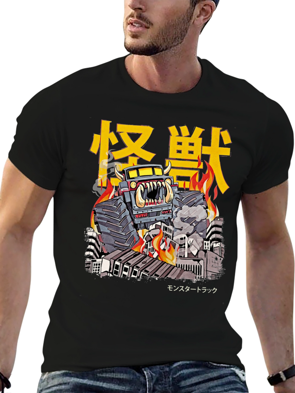 Monster Truck T-Shirt - Kaiju Style Graphic Tee