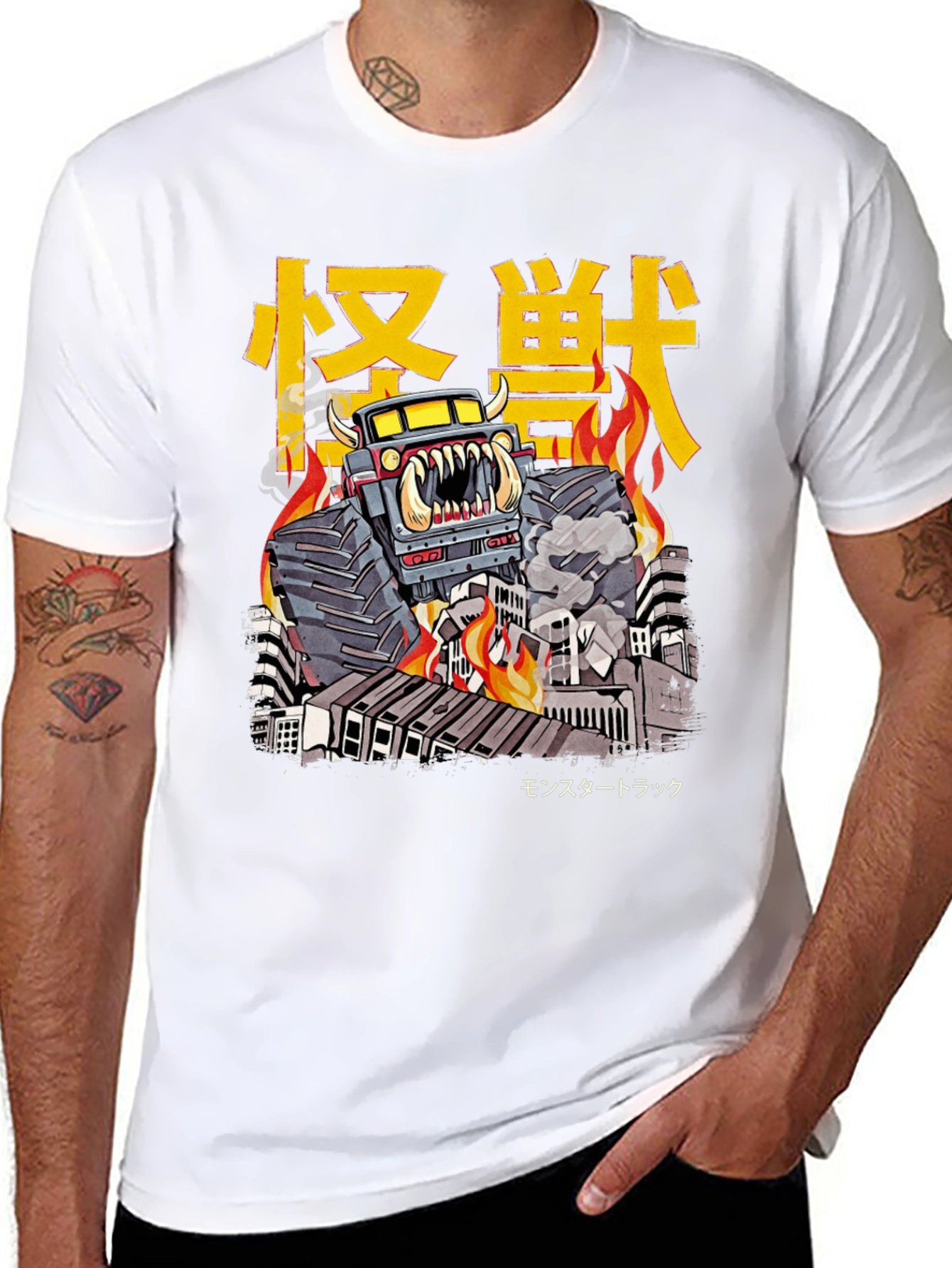 Monster Truck T-Shirt - Kaiju Style Graphic Tee