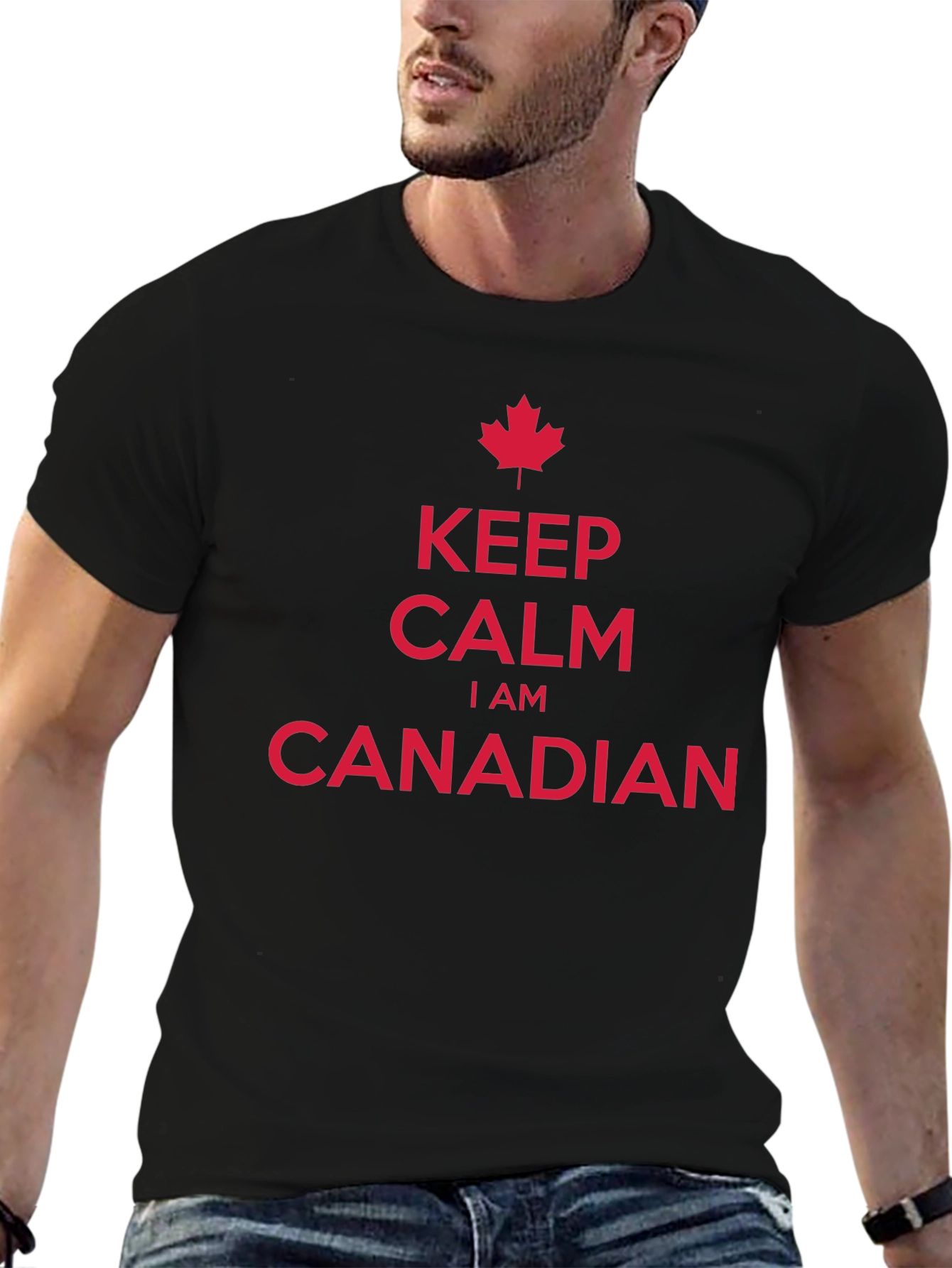 Keep Calm I Am Canadian Maple Leaf T-Shirt