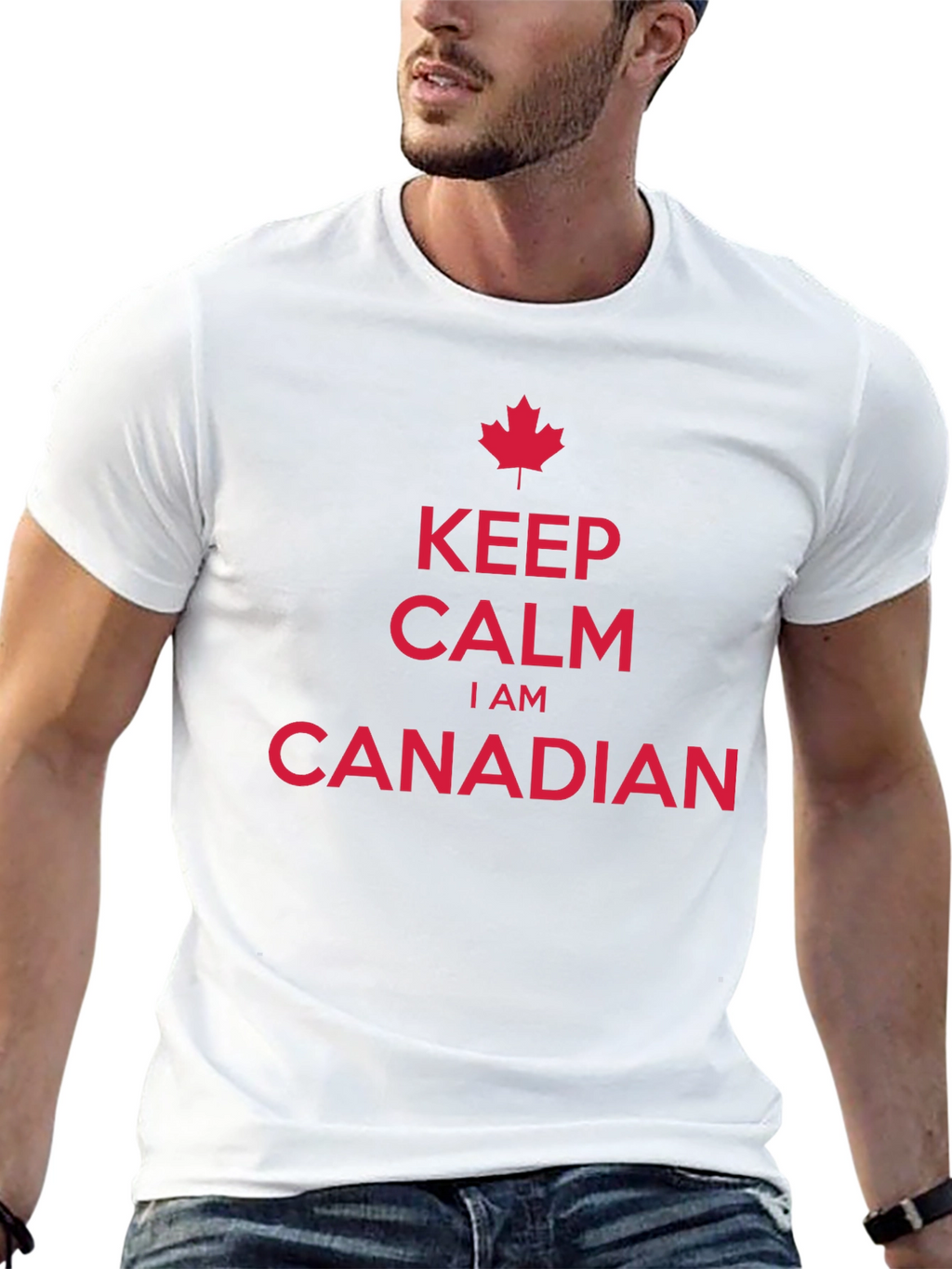 Keep Calm I Am Canadian Maple Leaf T-Shirt