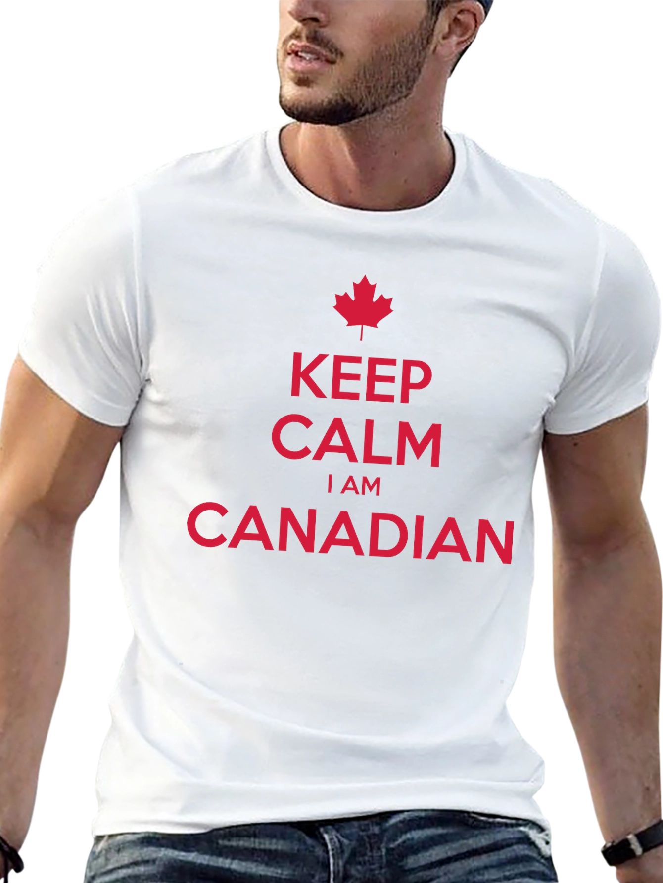Keep Calm I Am Canadian Maple Leaf T-Shirt
