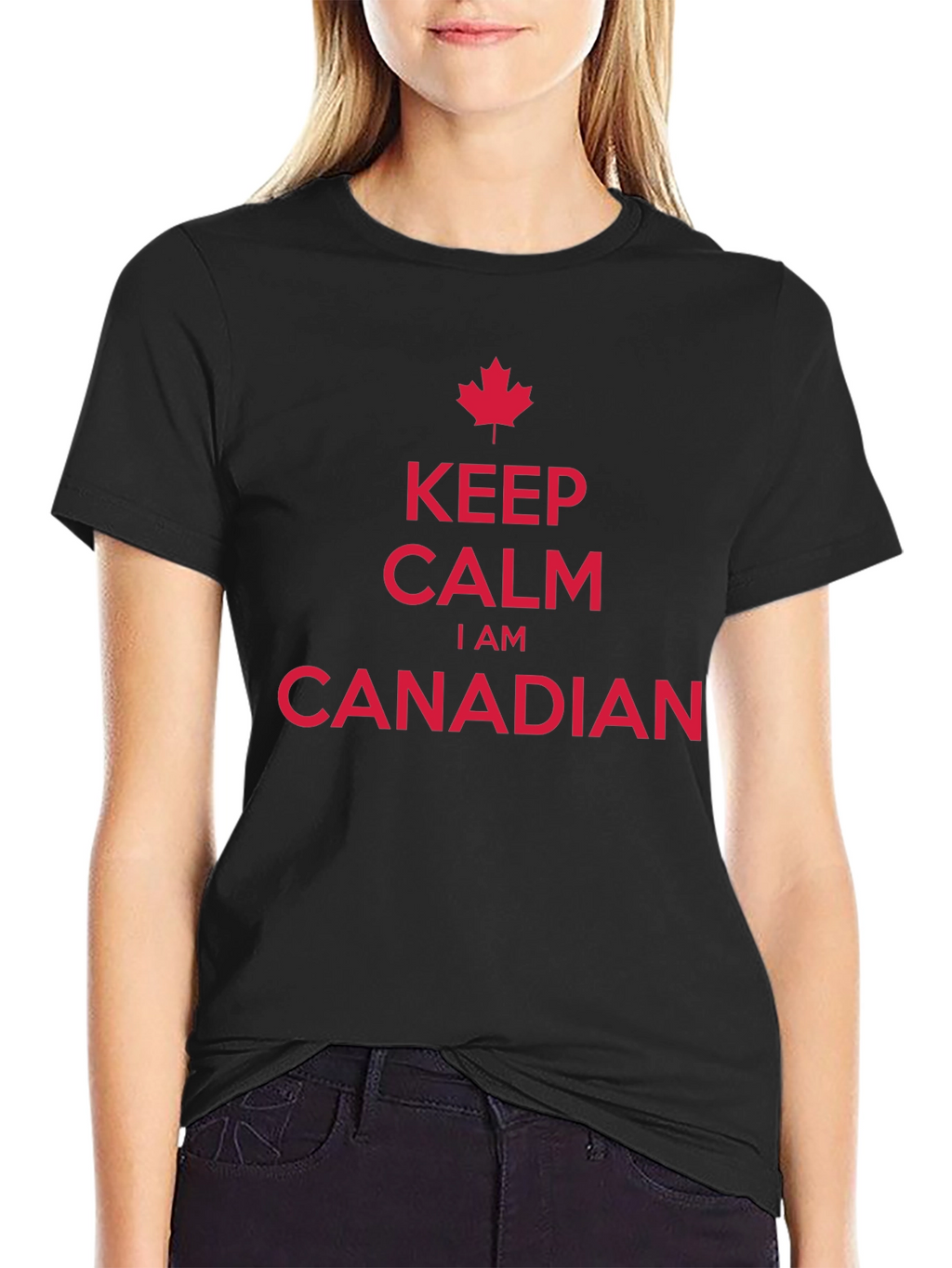 Keep Calm I Am Canadian Maple Leaf T-Shirt
