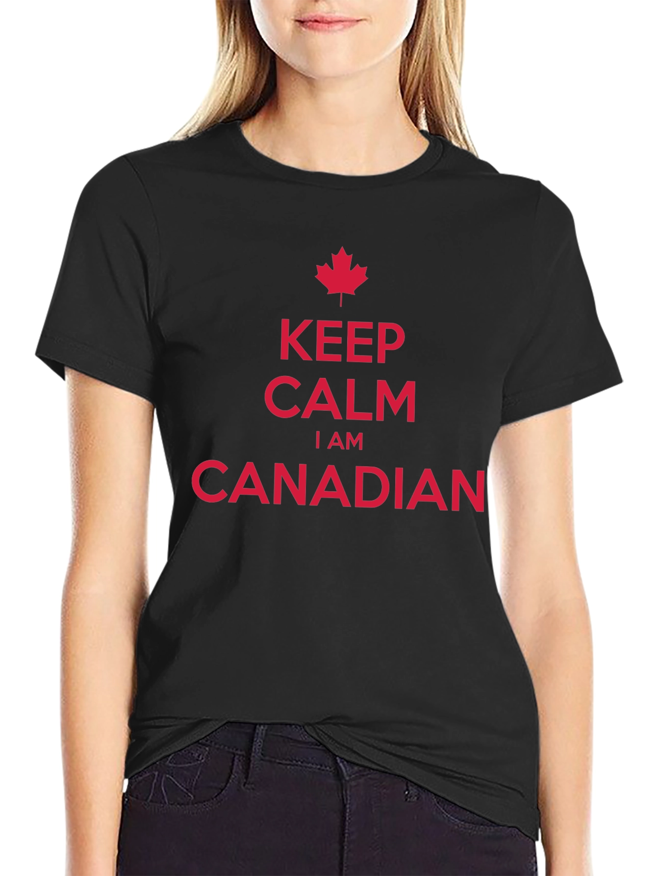 Keep Calm I Am Canadian Maple Leaf T-Shirt