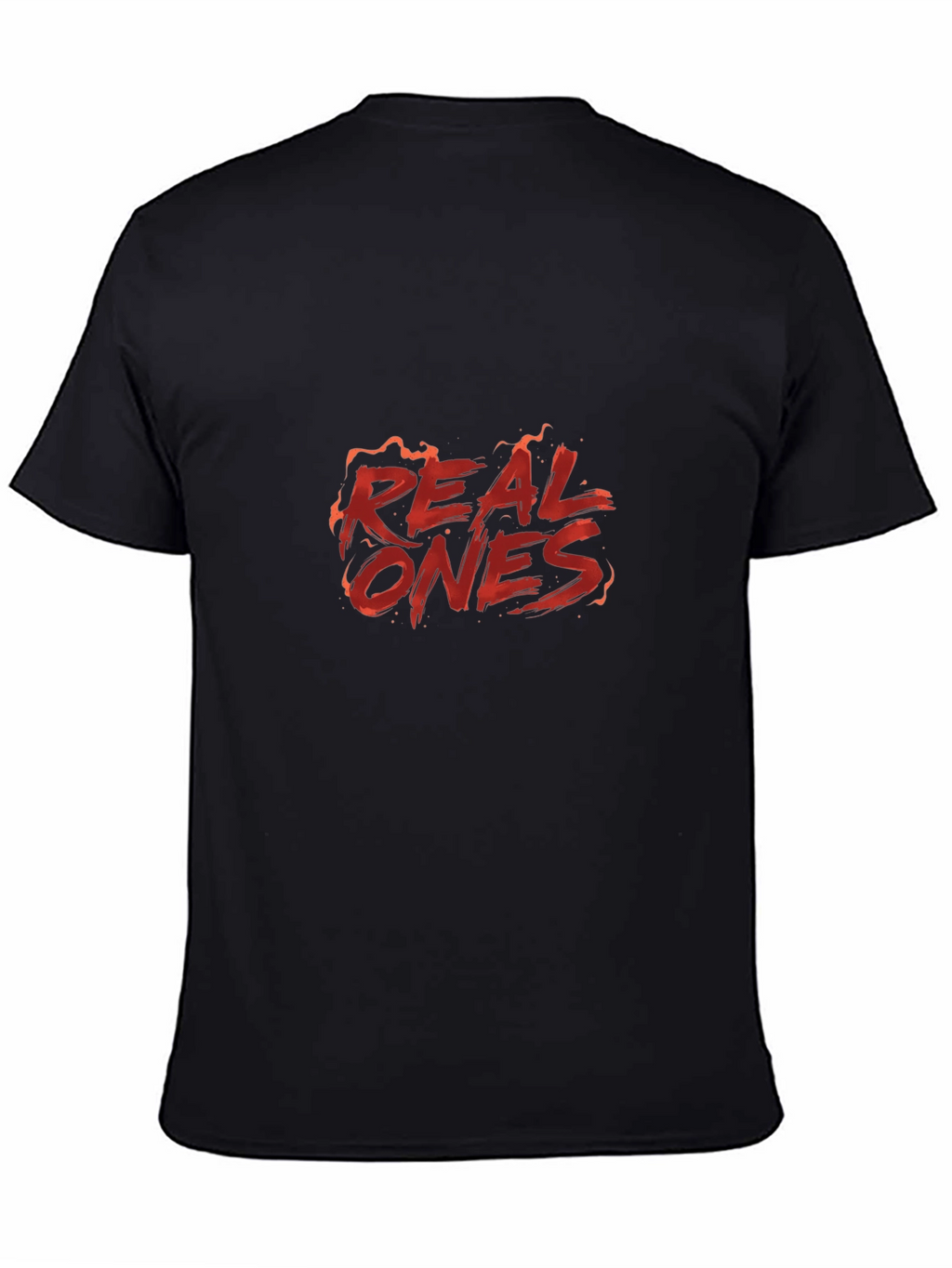 Real Ones Graphic Print Black T-Shirt